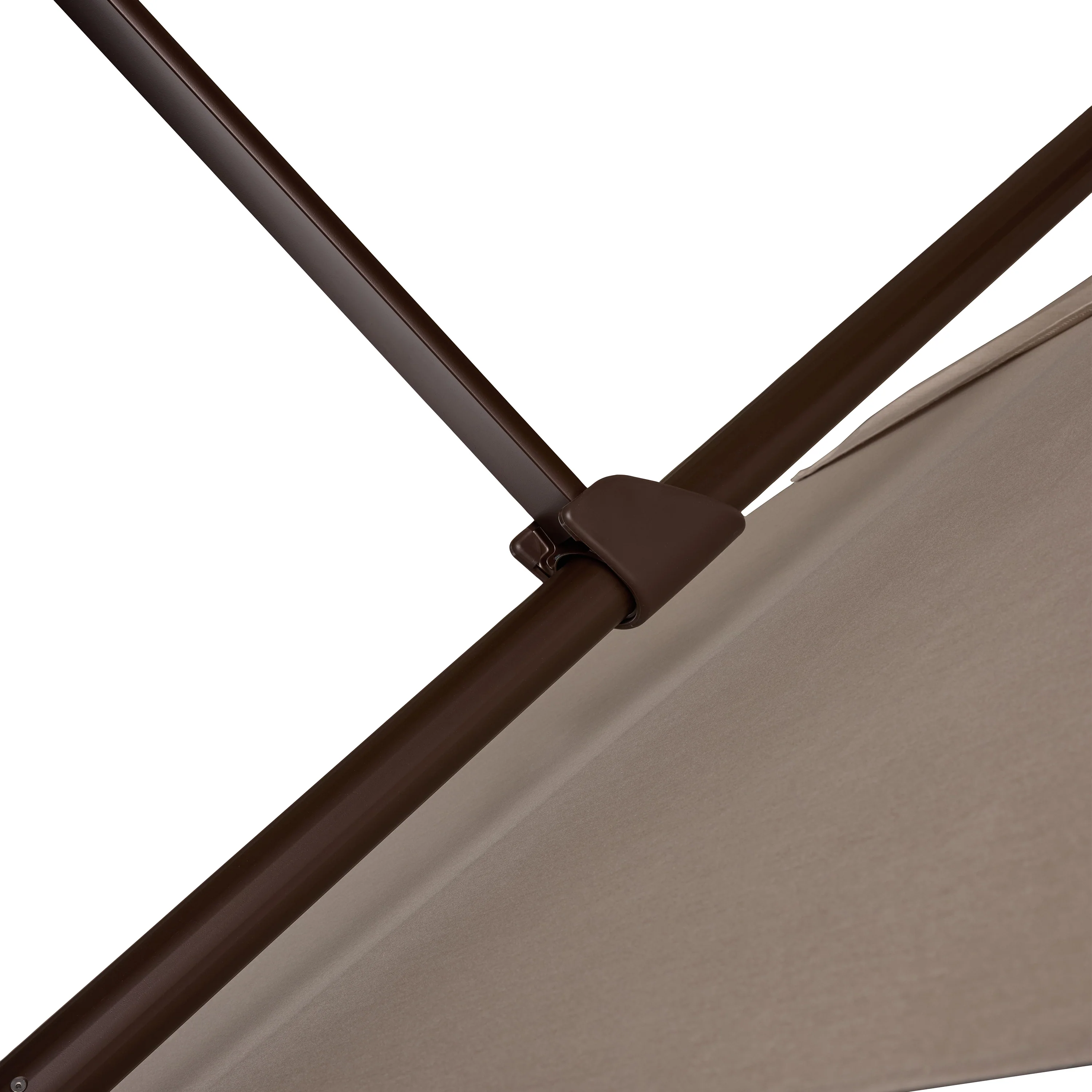 AKZ PLUS 11.5' Square Cantilever Umbrella - Bronze Frame & Taupe Canopy - Image 8