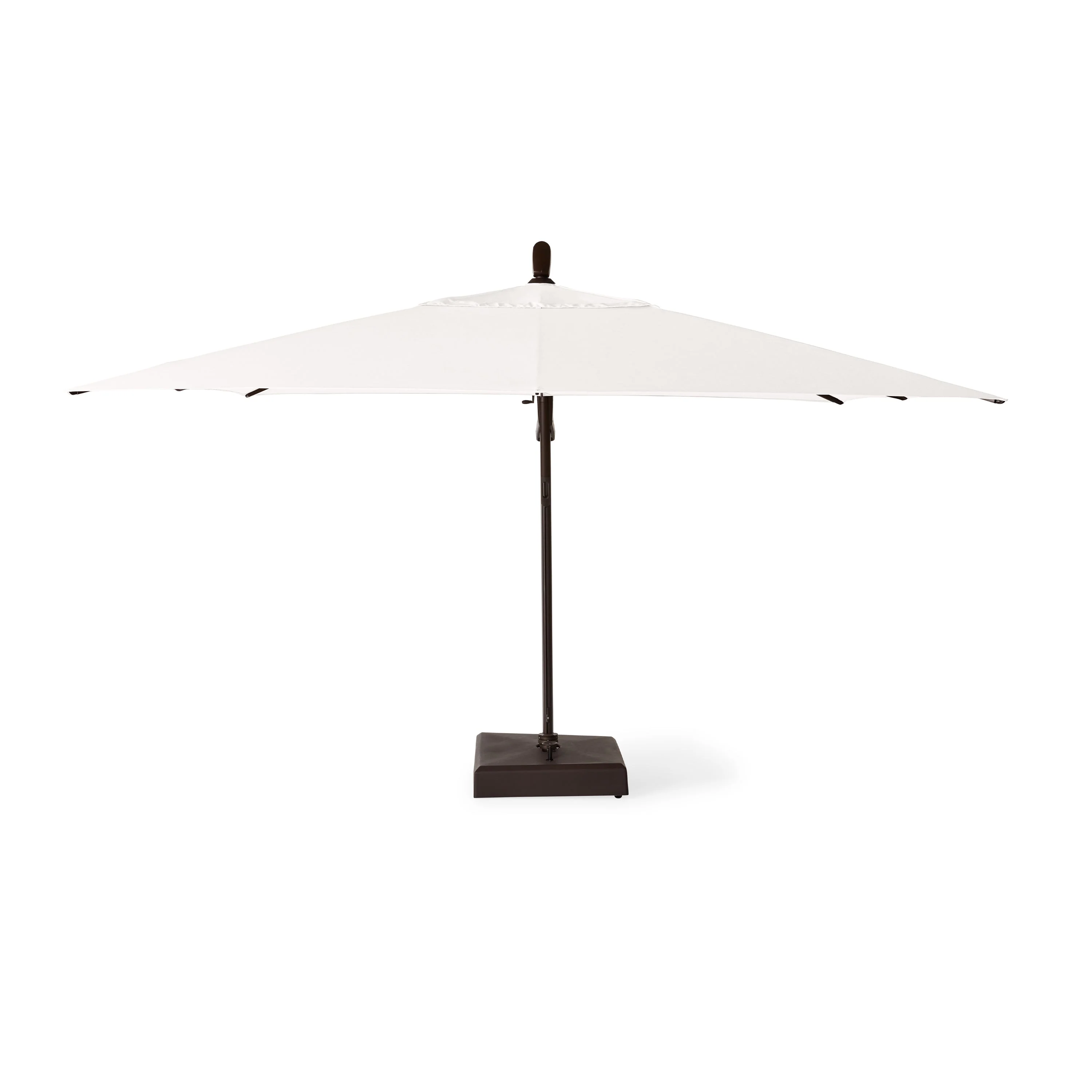 AKZ PLUS 11.5' Square Cantilever Umbrella - Bronze Frame & Natural Canopy - Image 2