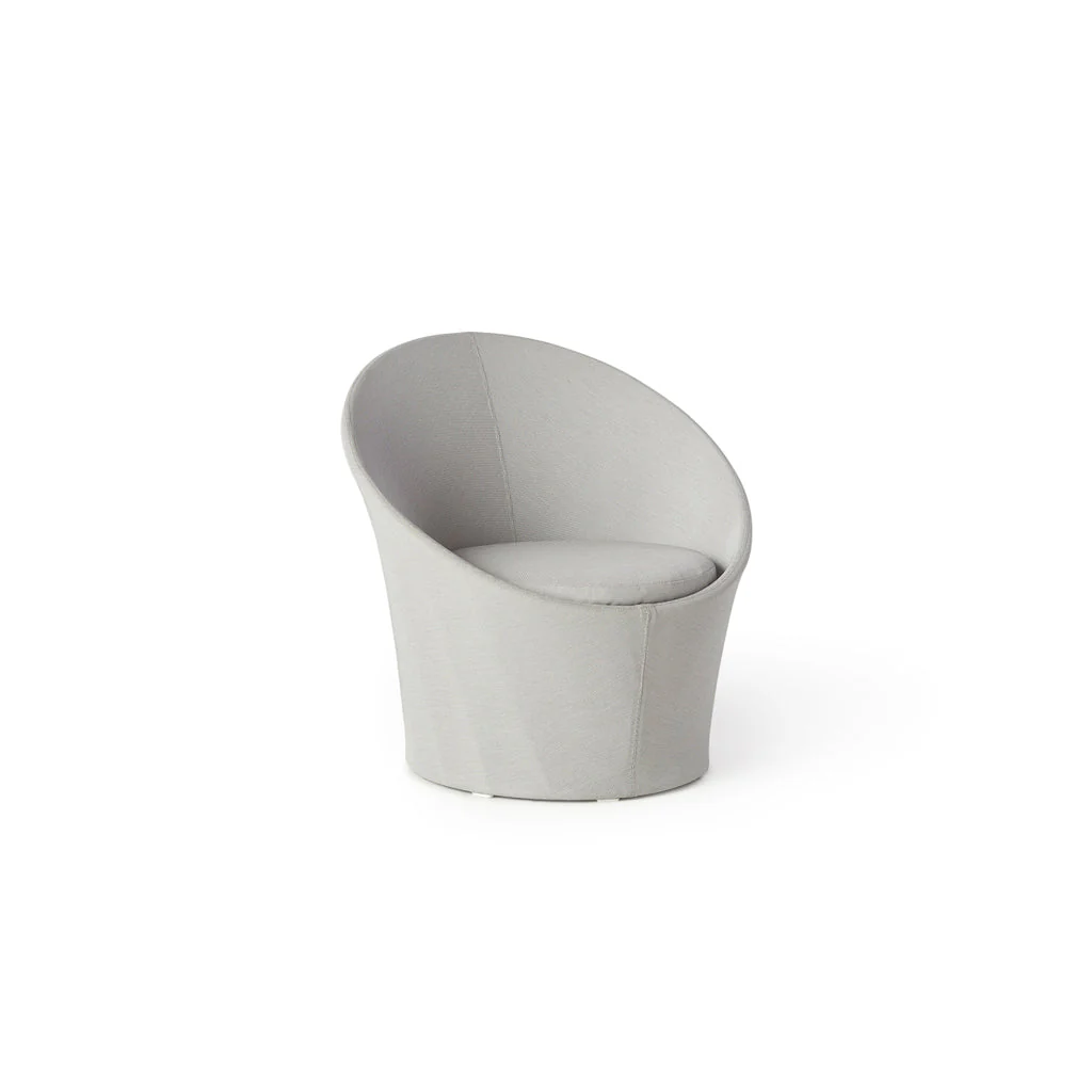 Apollo Lounge Chair in Textured White - Image 3