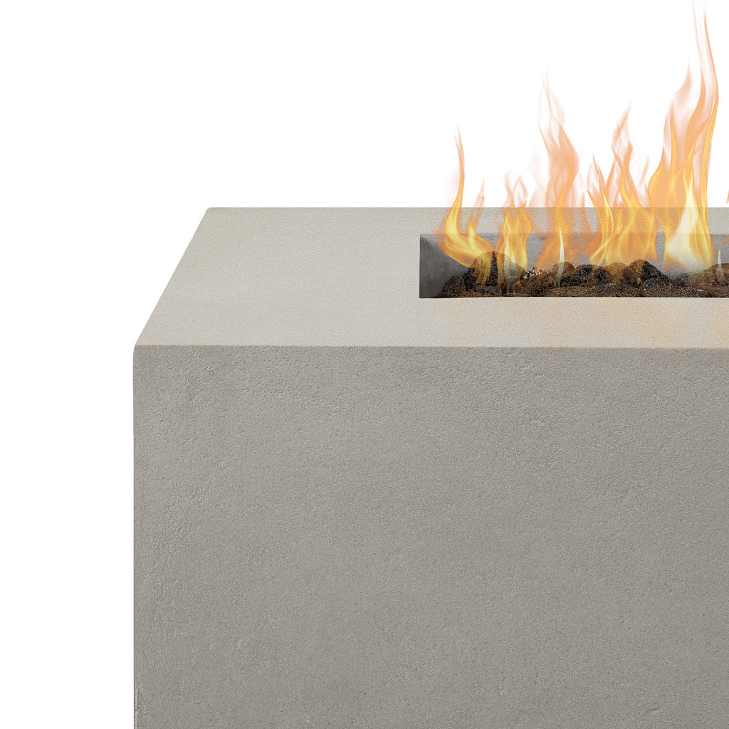 Aspen Rectangular Fire Table - Flint - Image 4