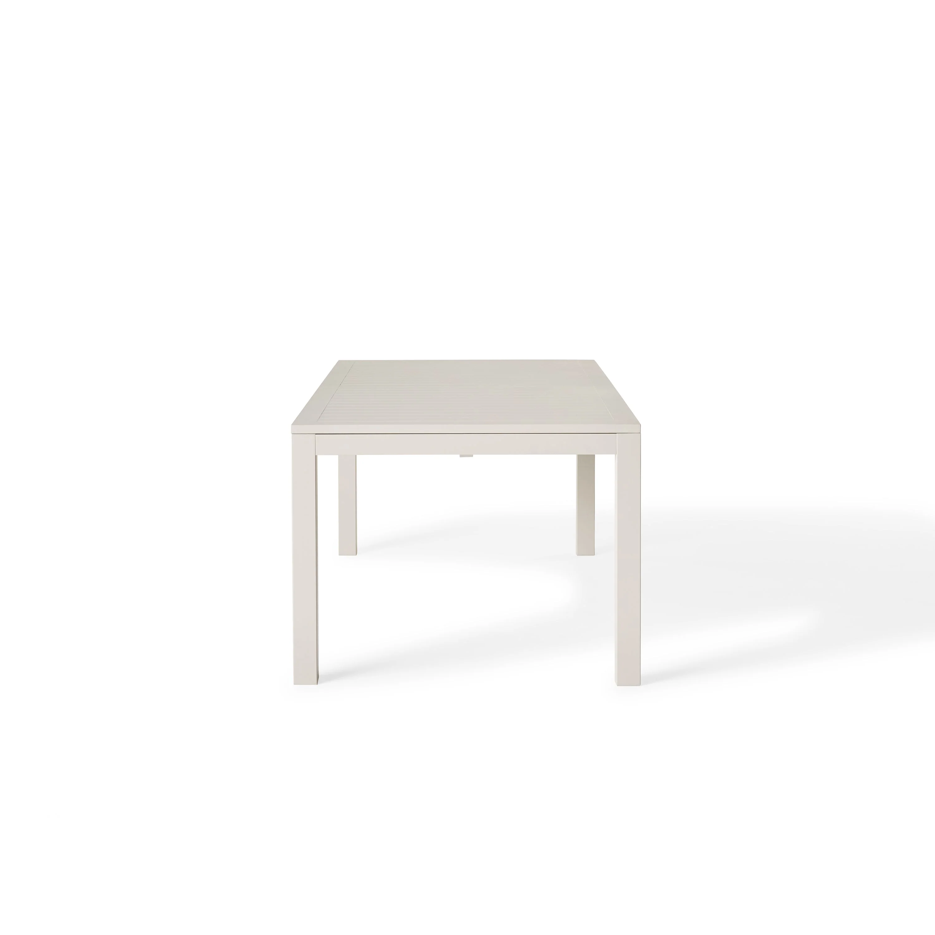 Belvedere 78"-120" Extension Dining Table in Dune Aluminum - Image 7