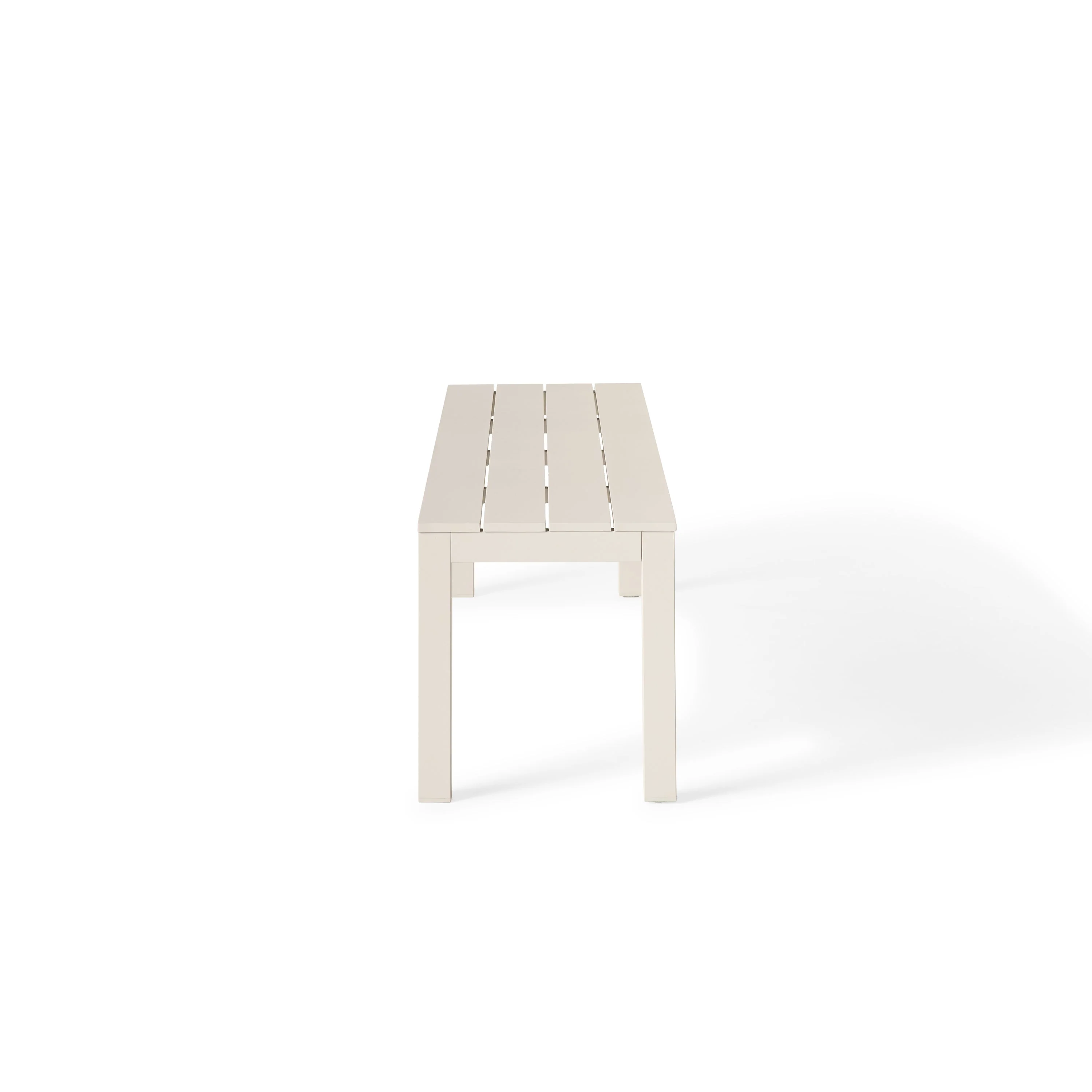 Belvedere Backless Bench in Dune Aluminum - Image 3