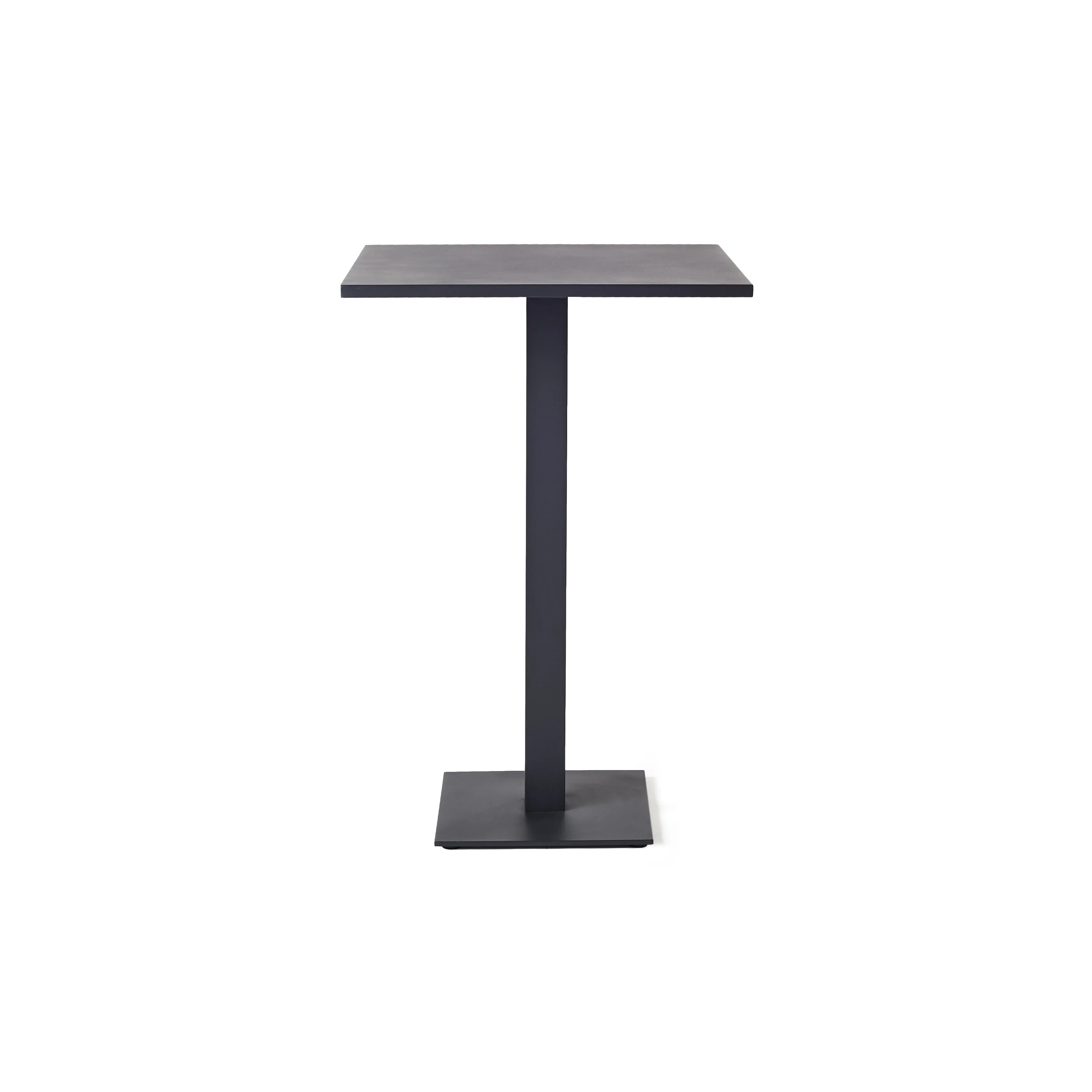 Belvedere Bar Table in Charcoal Aluminum