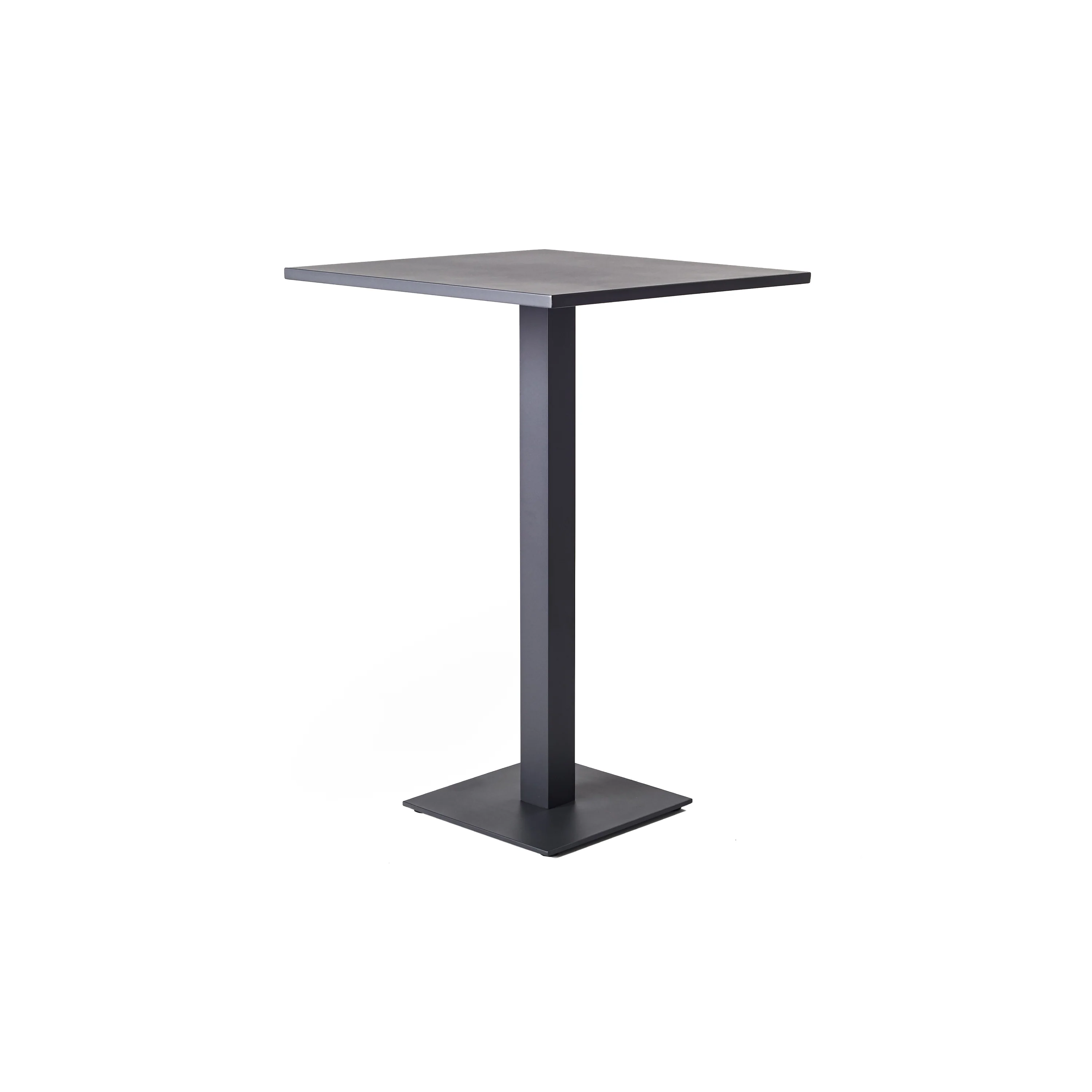 Belvedere Bar Table in Charcoal Aluminum - Image 2