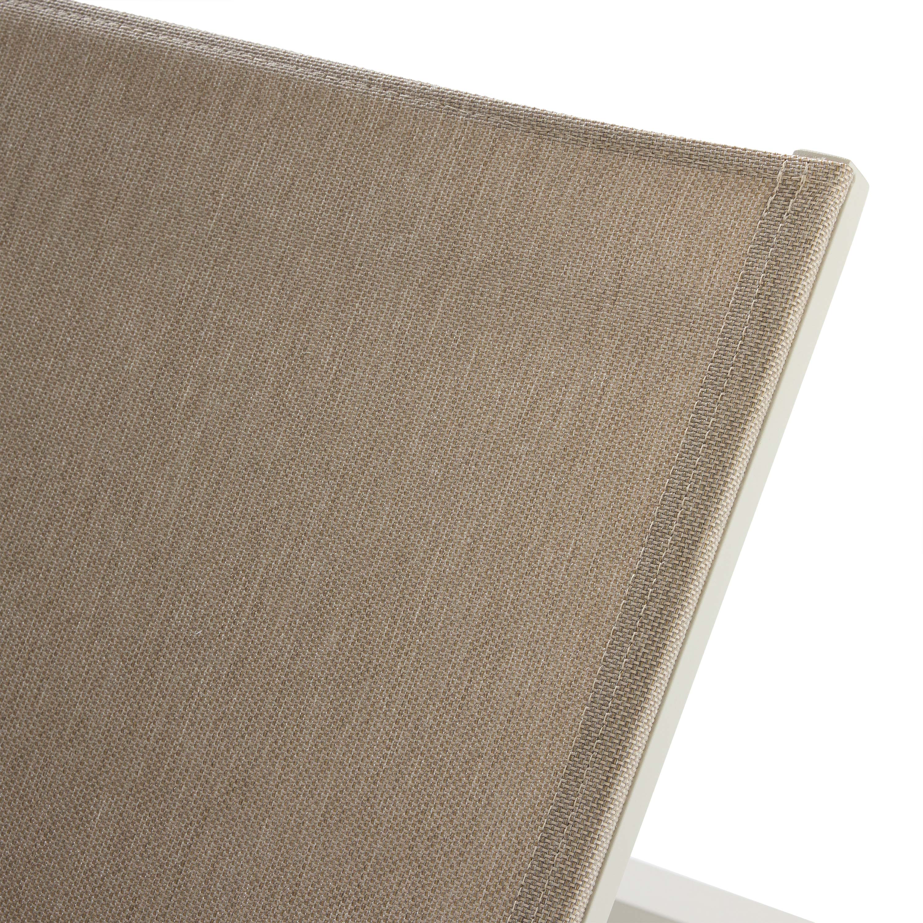 Belvedere Chaise in Dune Aluminum & Mesh - Image 6