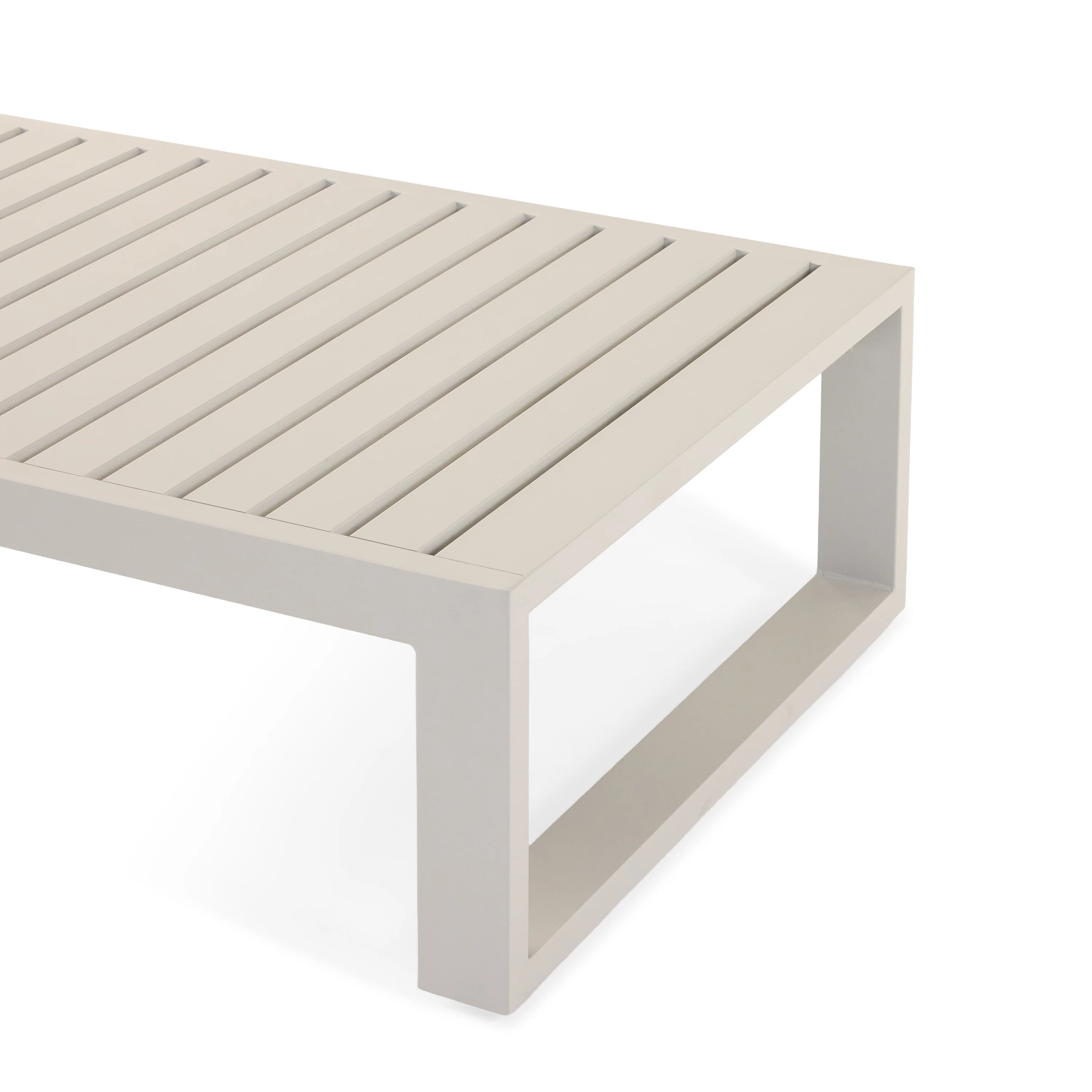 Belvedere Coffee Table in Dune Aluminum - Image 3