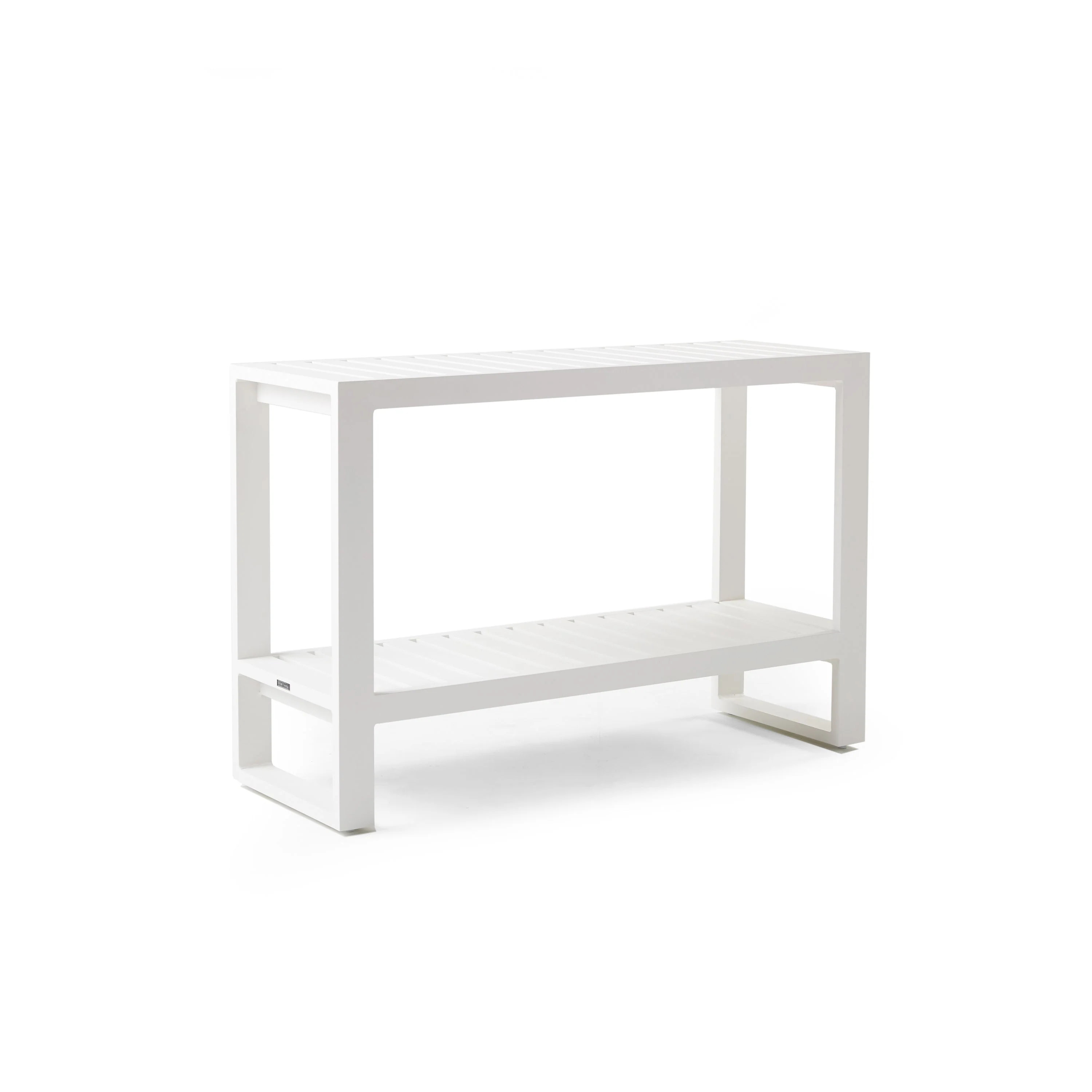 Belvedere Console Table in White Aluminum - Image 2