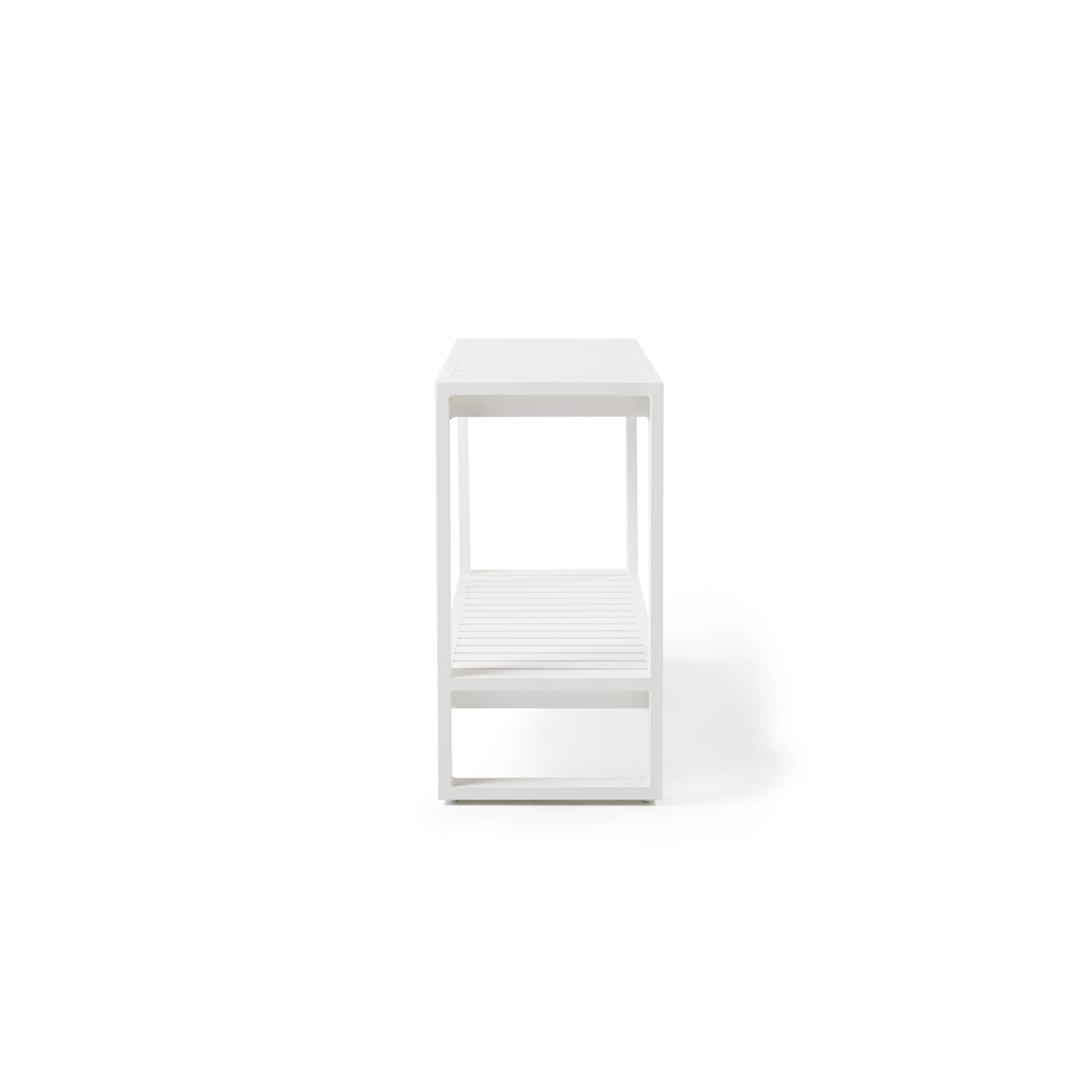 Belvedere Console Table in White Aluminum - Image 3