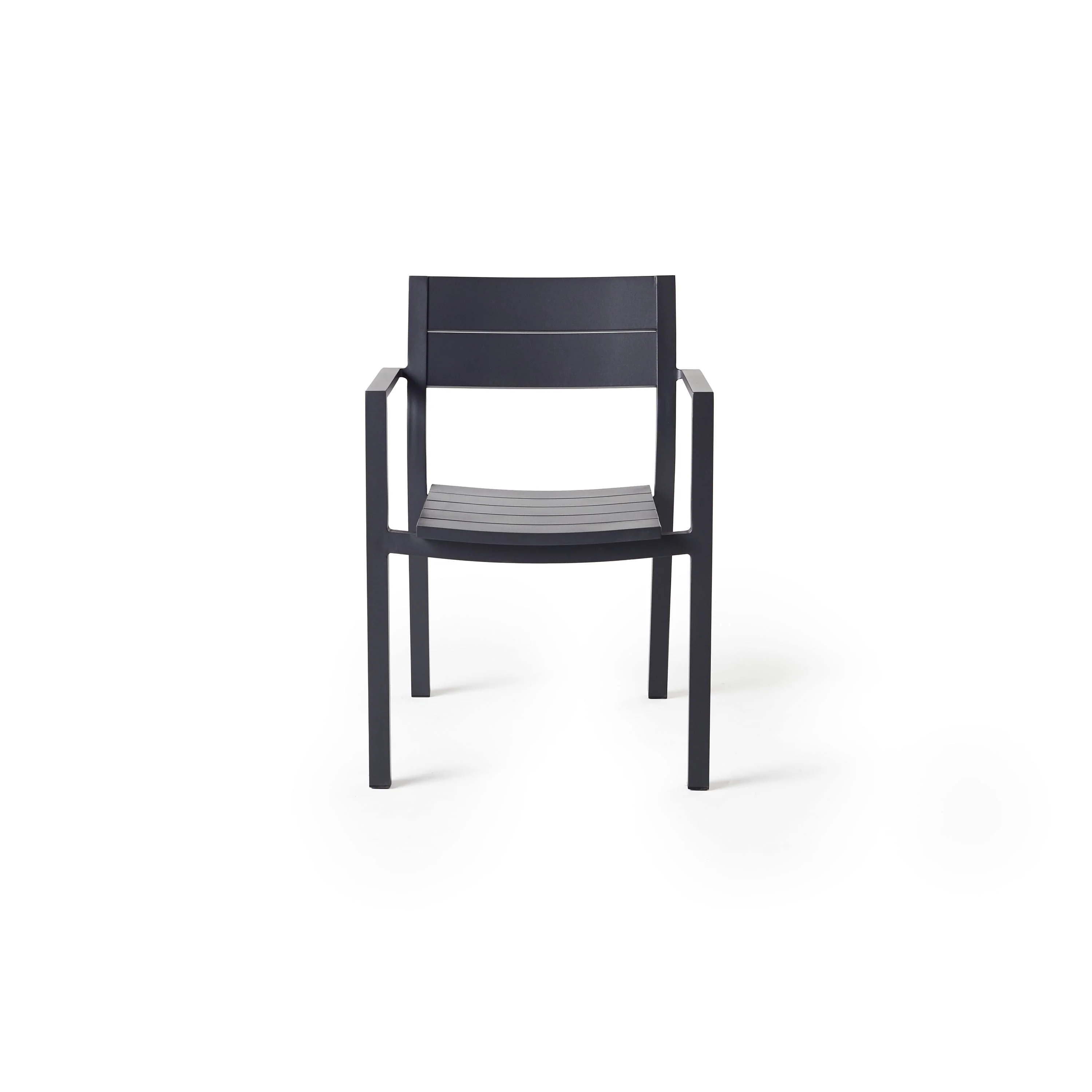 Belvedere Dining Arm Chair in Charcoal - Image 2