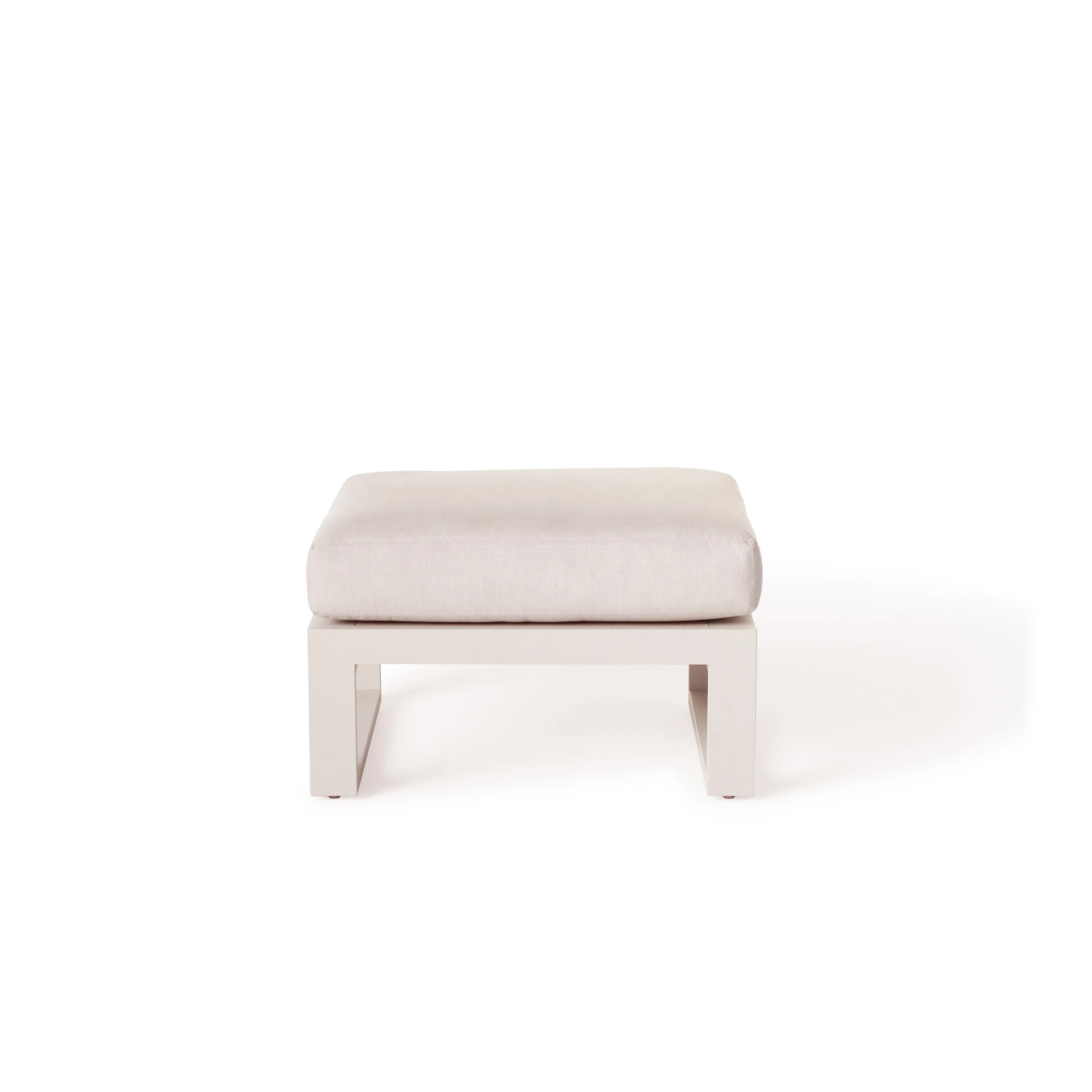 Belvedere Ottoman in Dune Aluminum - Image 2