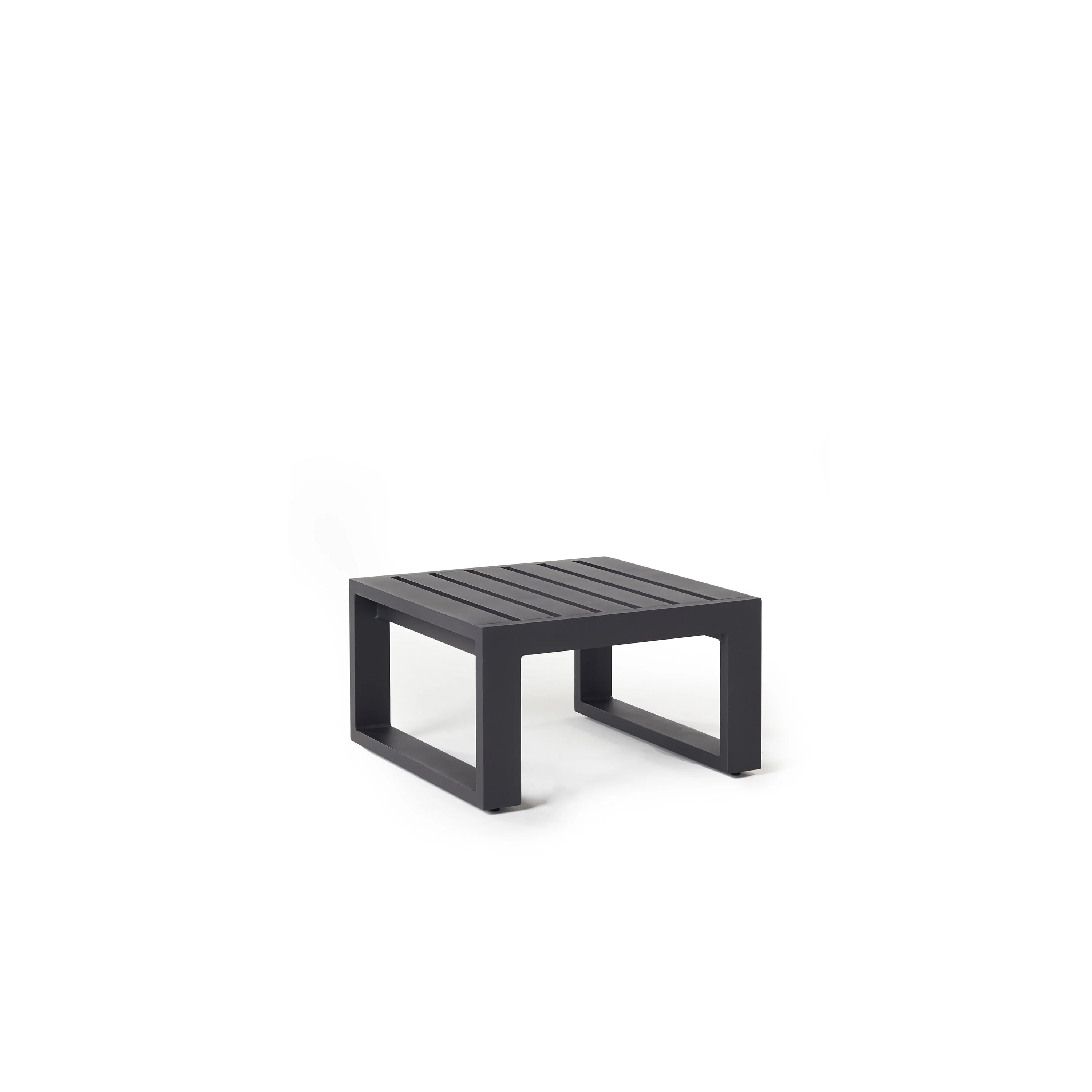 Belvedere Side Table in Charcoal Aluminum - Image 2
