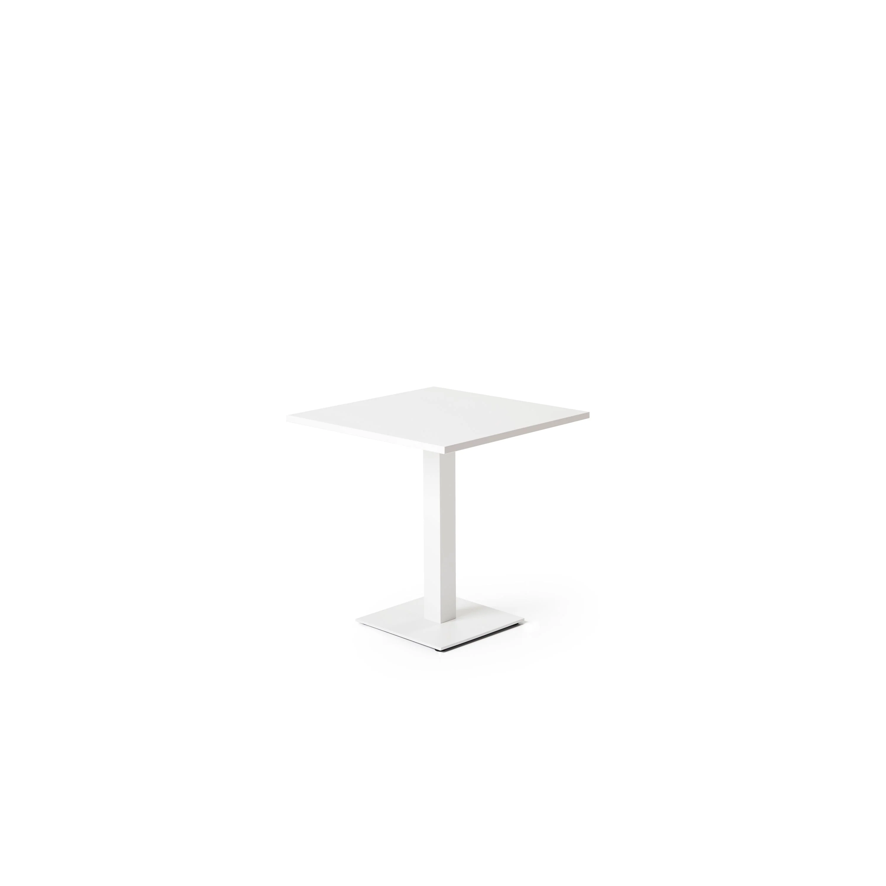 Belvedere Square Bistro Table in White Aluminum - Image 2