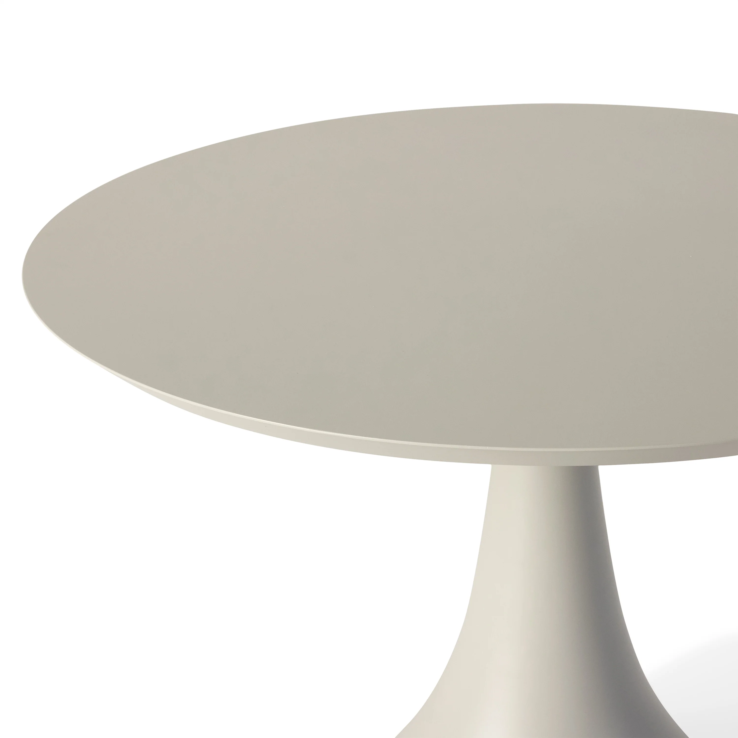 Bodega 43" Round Dining Table in Dune Aluminum - Image 3
