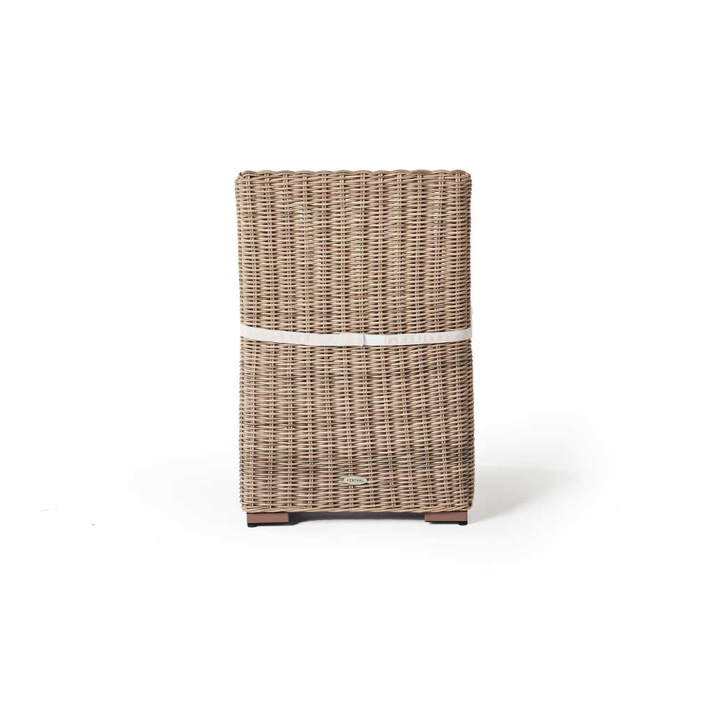 Carmel Dining Side Chair in Natural All-Weather Wicker - Image 4