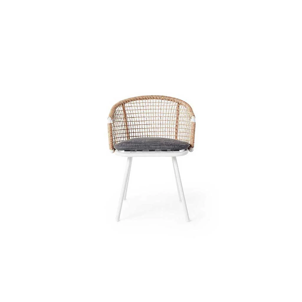 Cazadero Dining Chair in White Aluminum - Image 3