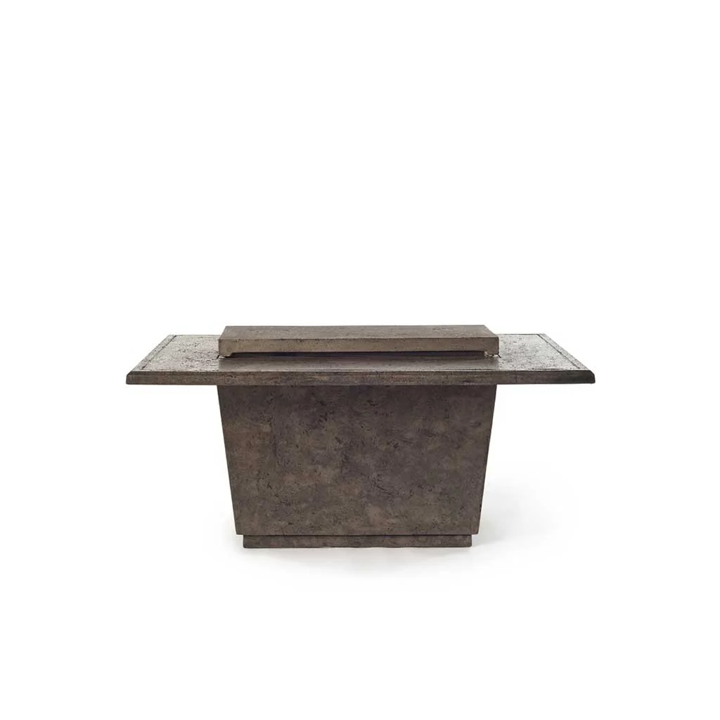 Contempo and Indio Rectangular Fire Table Lid in Dark Basalt - Image 2