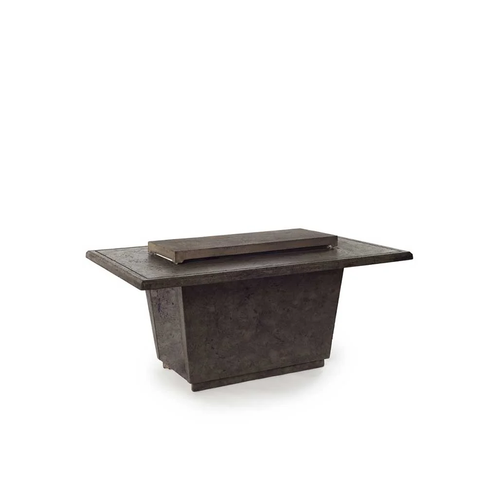 Contempo and Indio Rectangular Fire Table Lid in Dark Basalt - Image 3