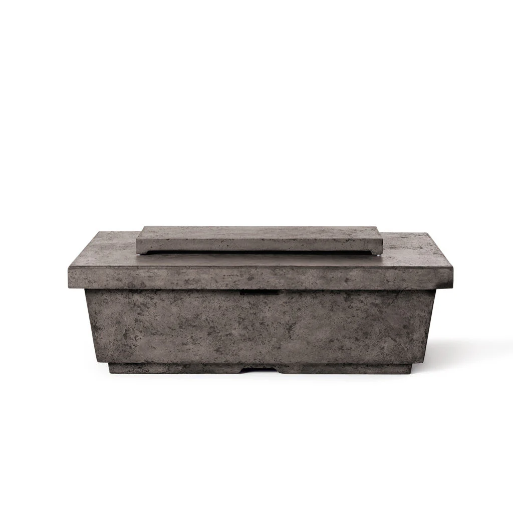 Contempo Rectangular Fire Table in Dark Basalt - Image 5