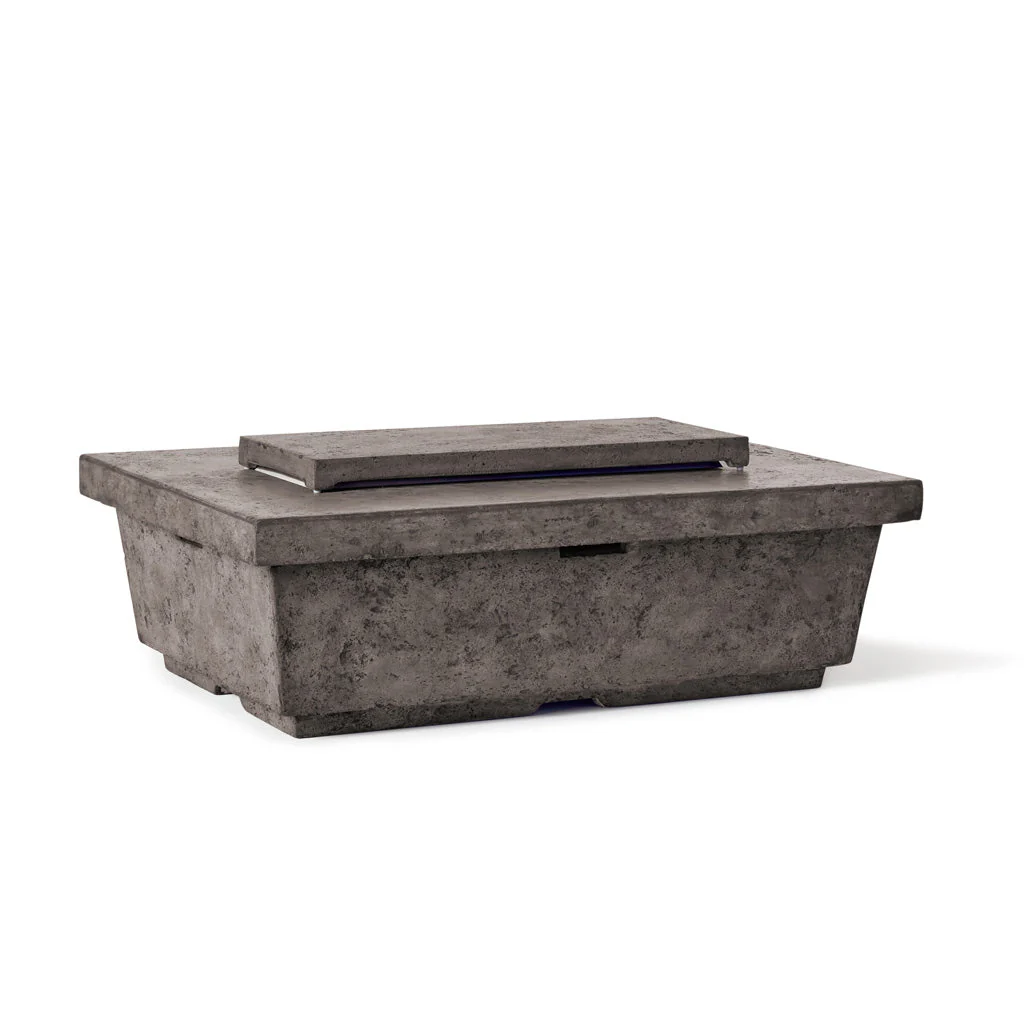 Contempo Rectangular Fire Table in Dark Basalt - Image 6