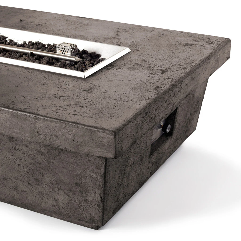 Contempo Rectangular Fire Table in Dark Basalt - Image 7
