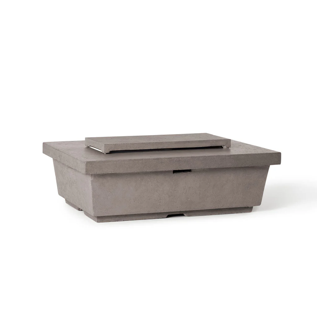 Contempo Rectangular Fire Table in Light Basalt - Image 8
