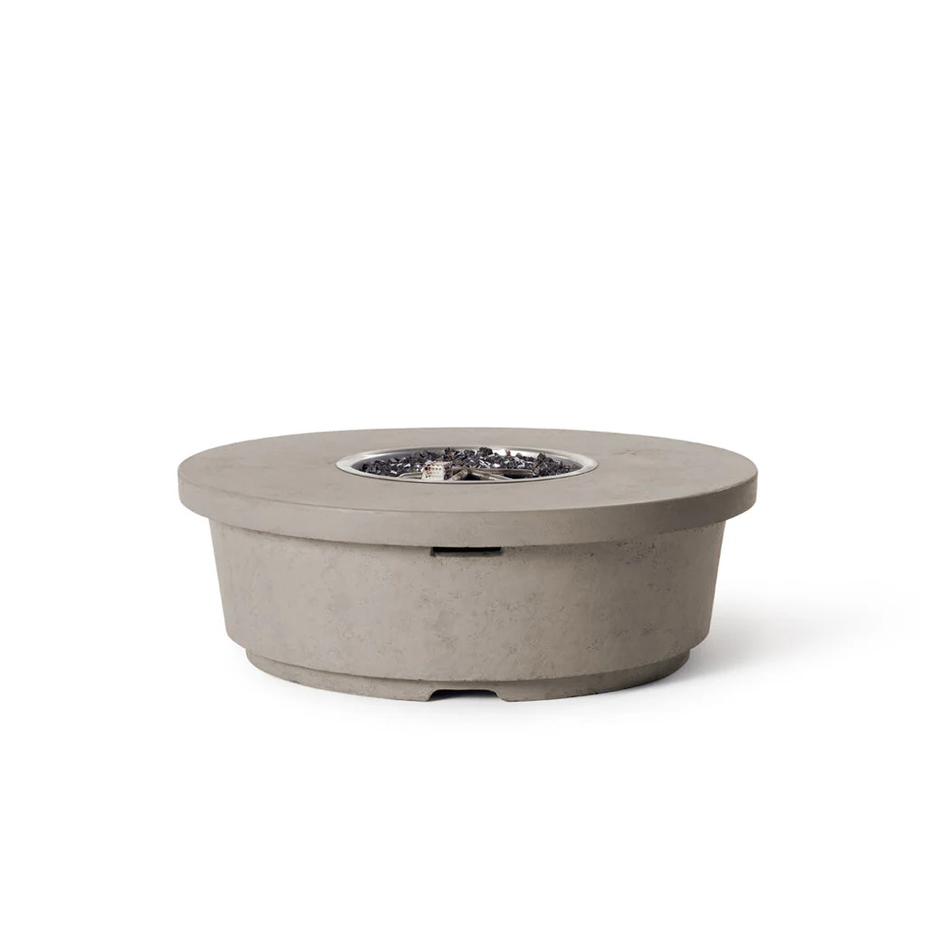 Contempo Round Fire Table in Light Basalt - Image 2