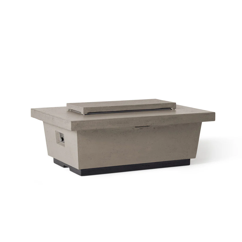 Contempo Select Rectangular Fire Table with Drawer in Light Basalt - Image 7