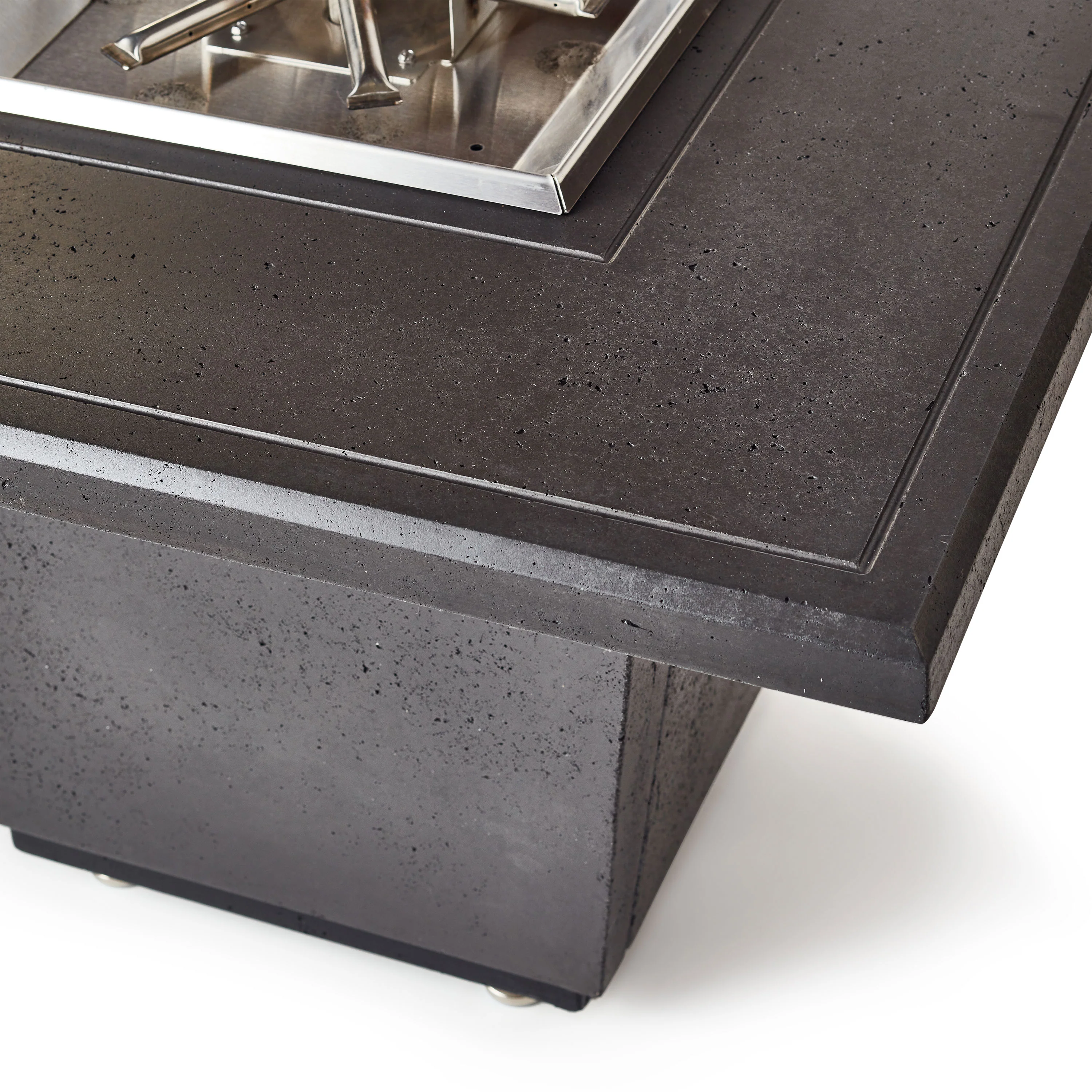 Indio Square Fire Table in Black Lava - Image 3