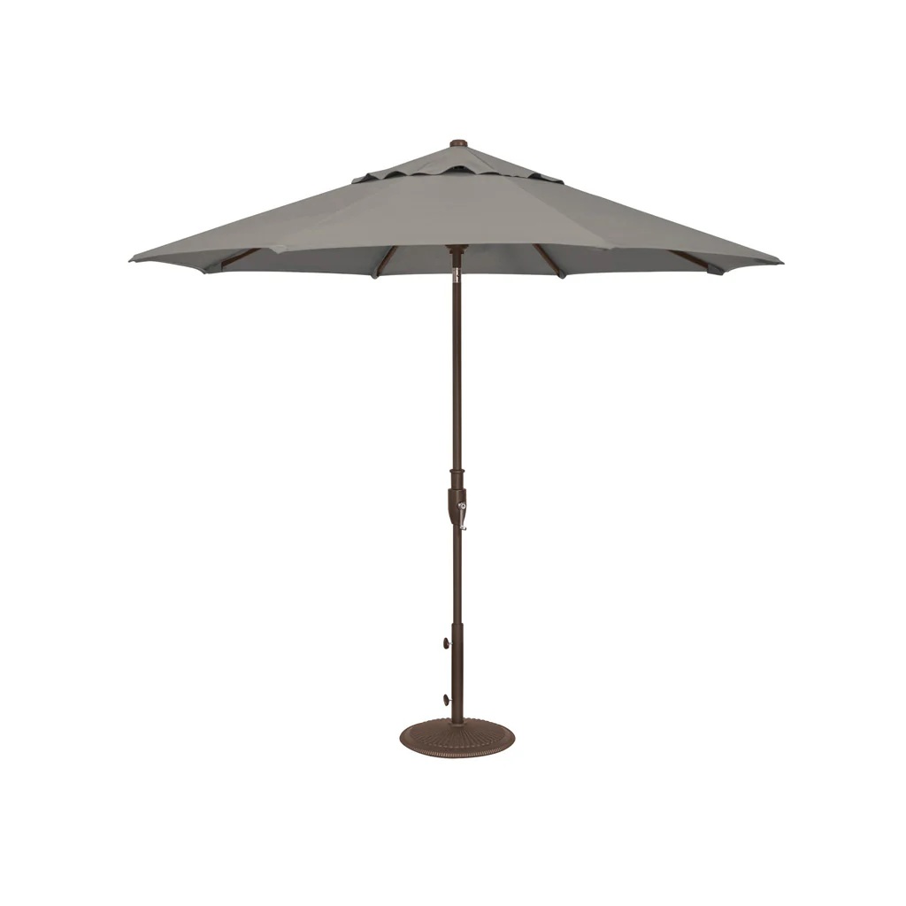 9' Bronze Frame Market Umbrella - Glide Tilt