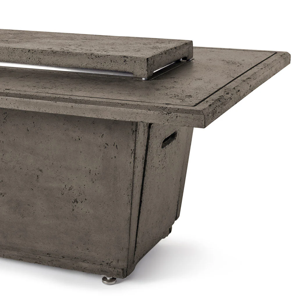 Indio Rectangular Fire Table in Dark Basalt - Image 10