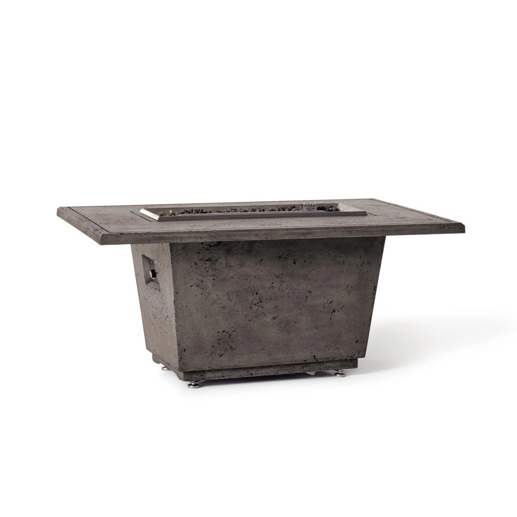 Indio Rectangular Fire Table in Dark Basalt - Image 3