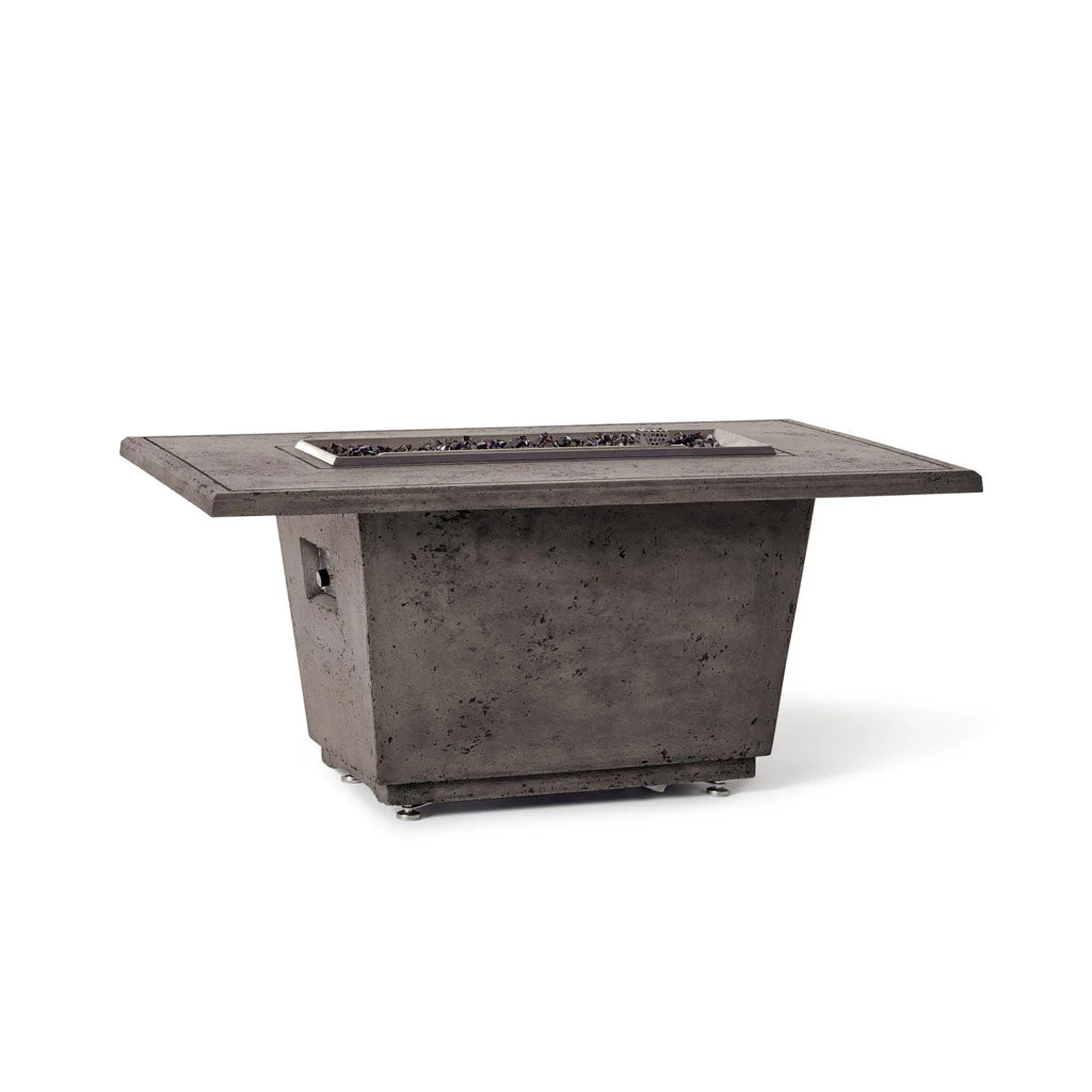 Indio Rectangular Fire Table in Dark Basalt - Image 6