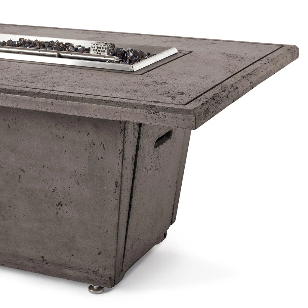Indio Rectangular Fire Table in Dark Basalt - Image 7