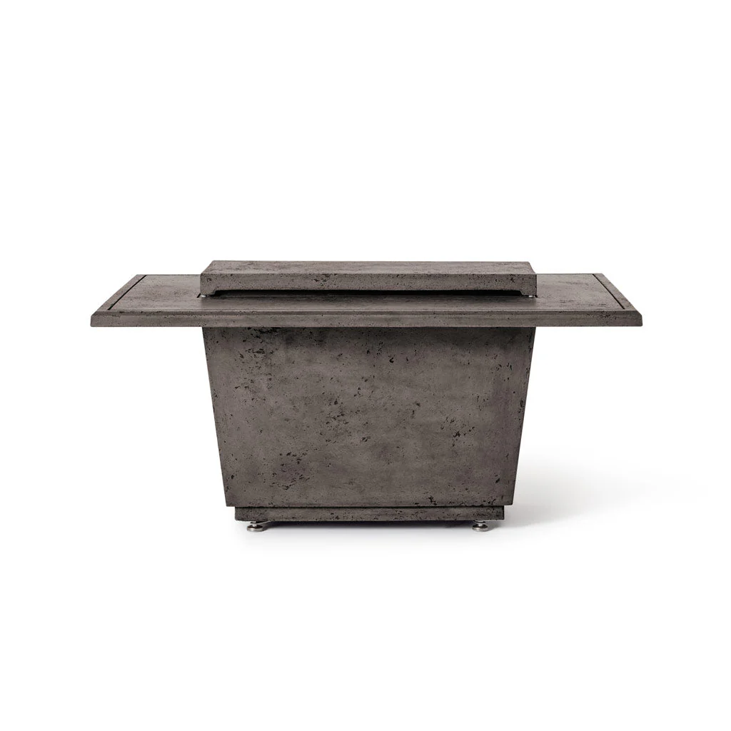 Indio Rectangular Fire Table in Dark Basalt - Image 8