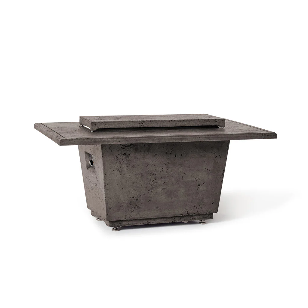 Indio Rectangular Fire Table in Dark Basalt - Image 9