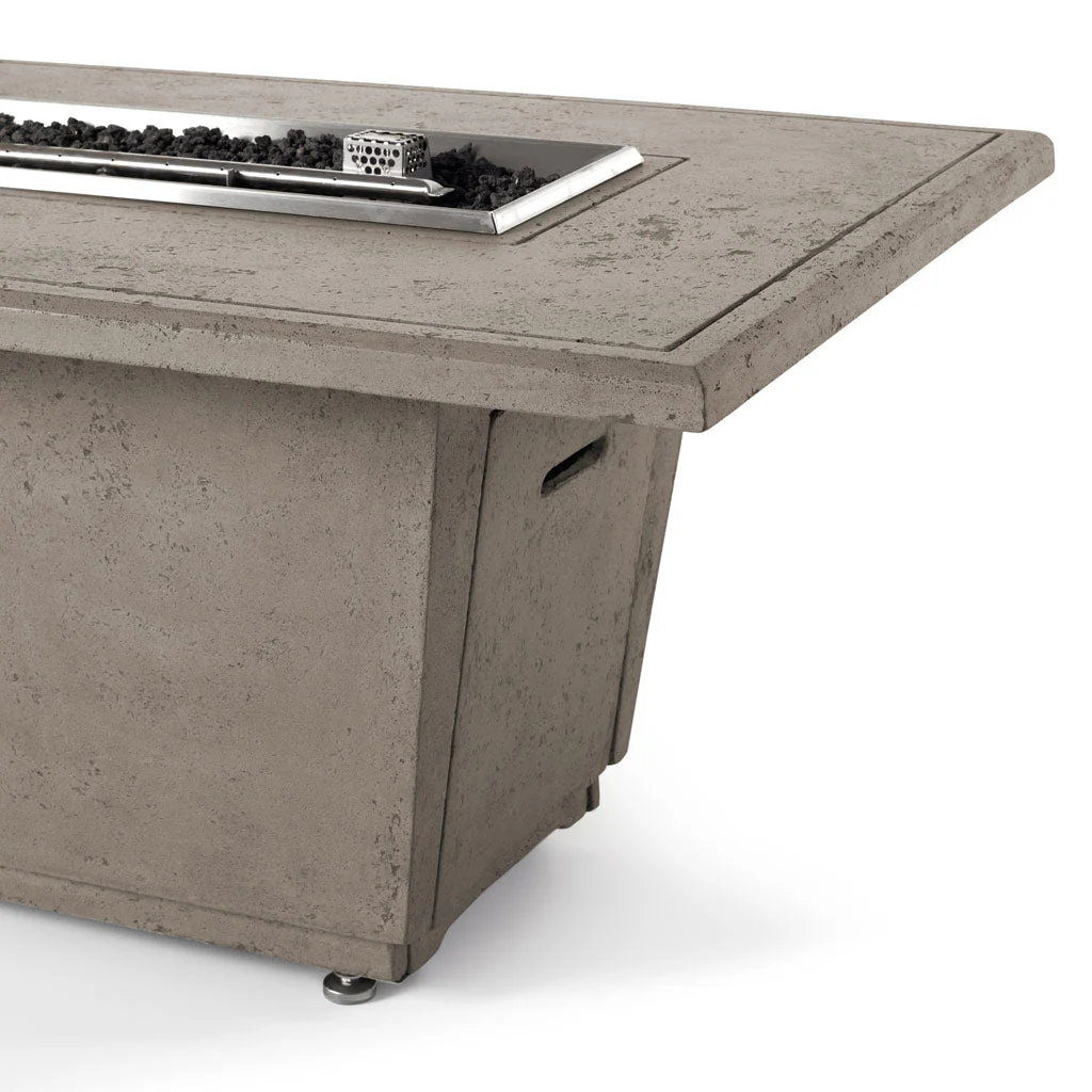 Indio Rectangular Fire Table in Light Basalt - Image 4