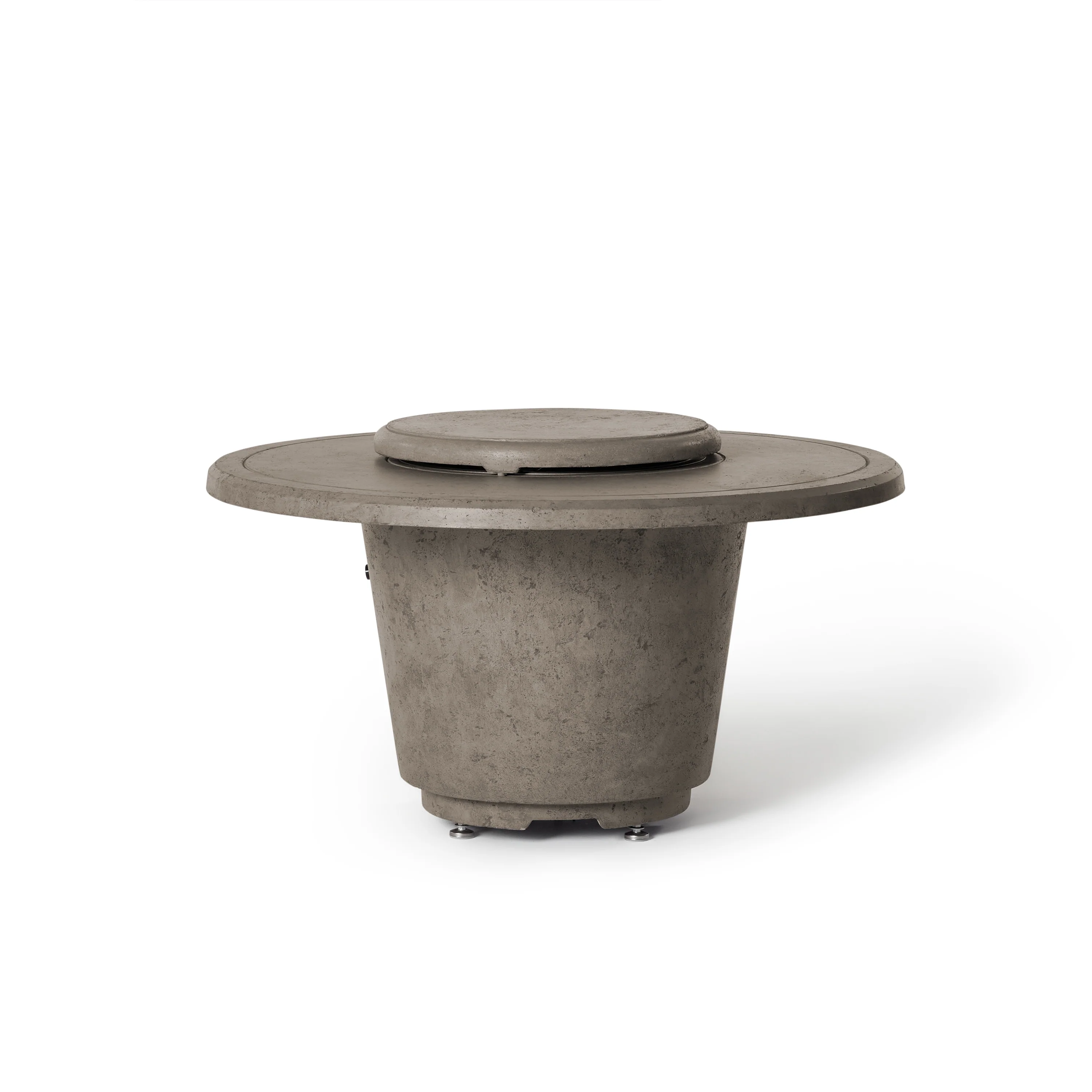 Indio Round Fire Table in Light Basalt - Image 3
