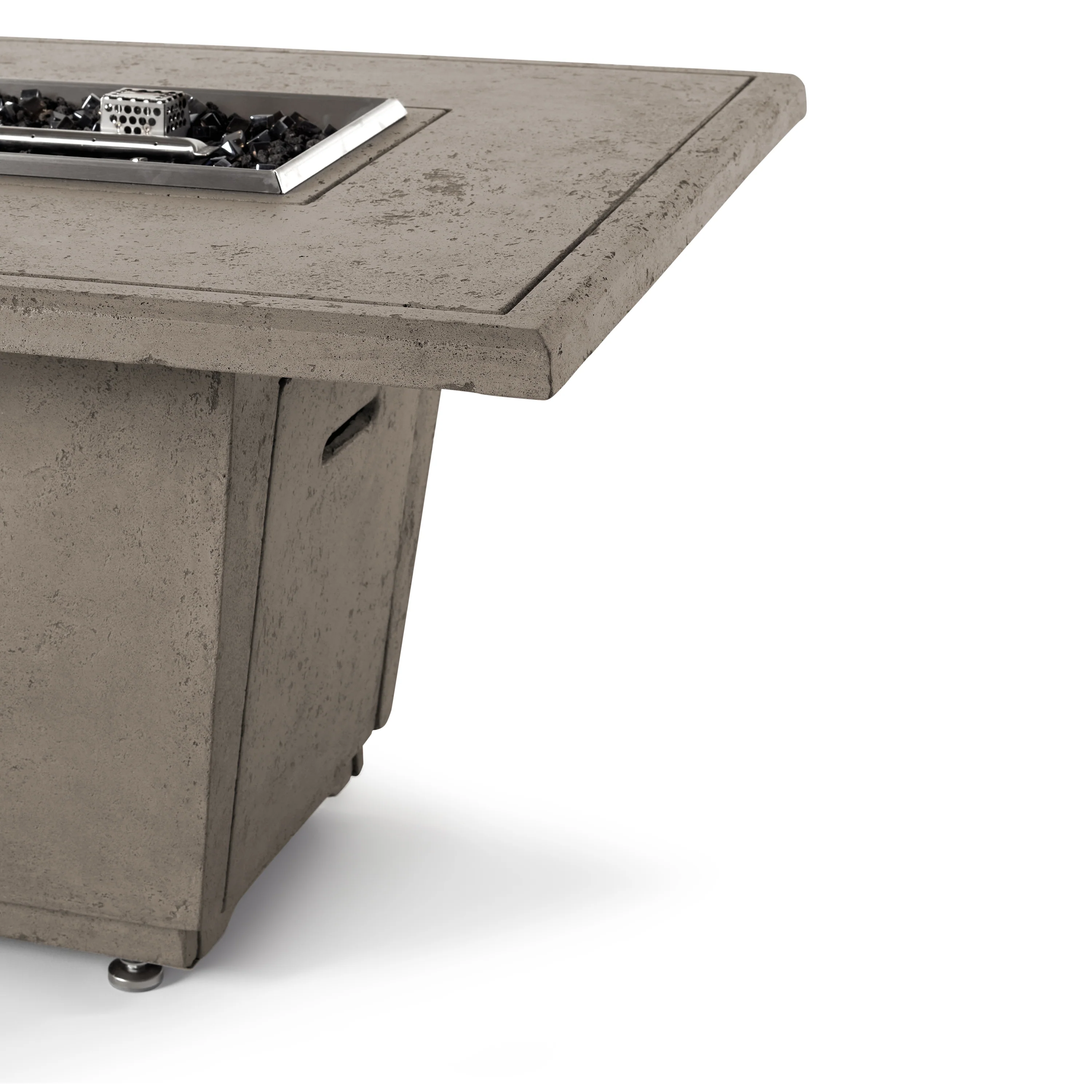 Indio Square Fire Table in Light Basalt - Image 4
