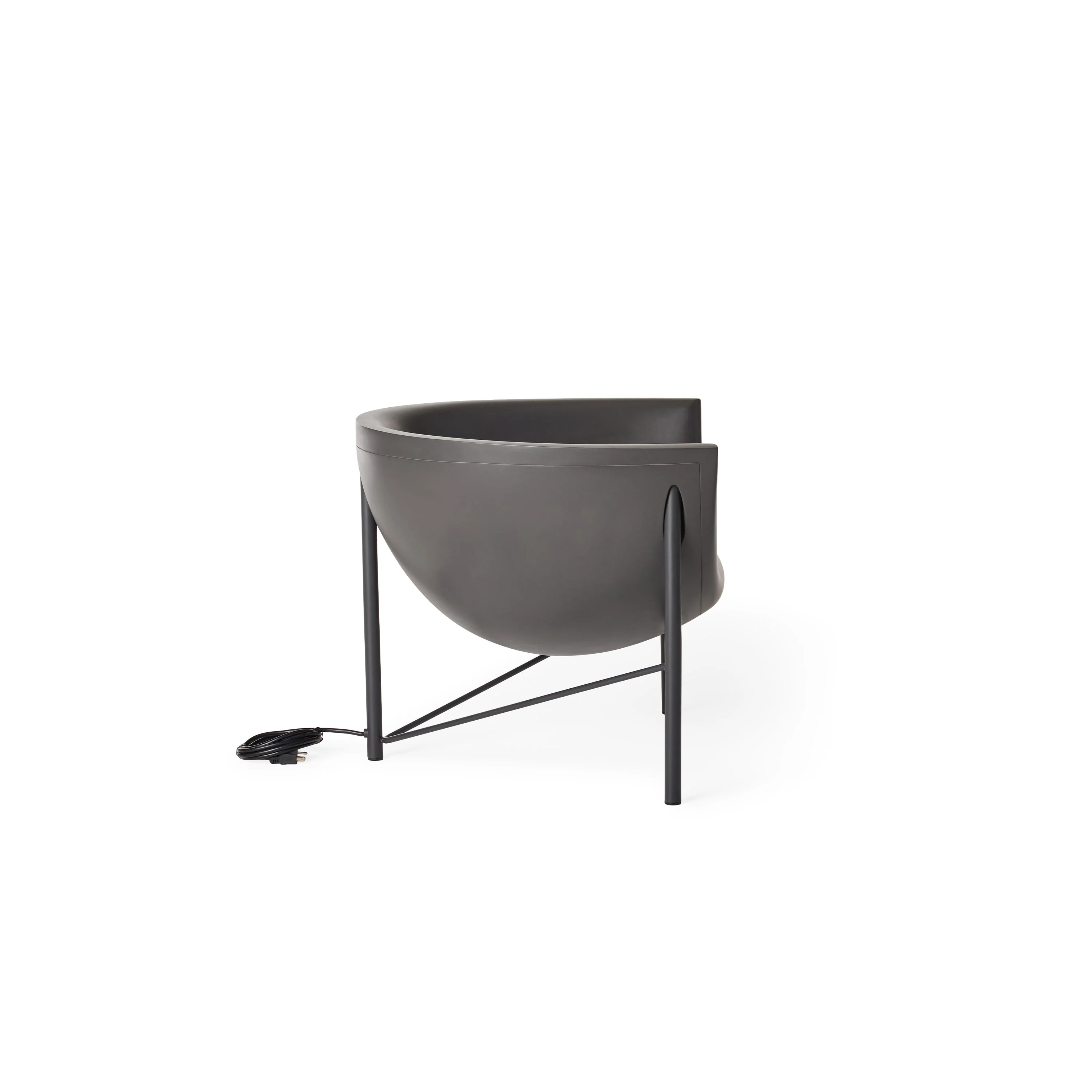 Kosmos Heated Lounge Chair in Charcoal - Image 4