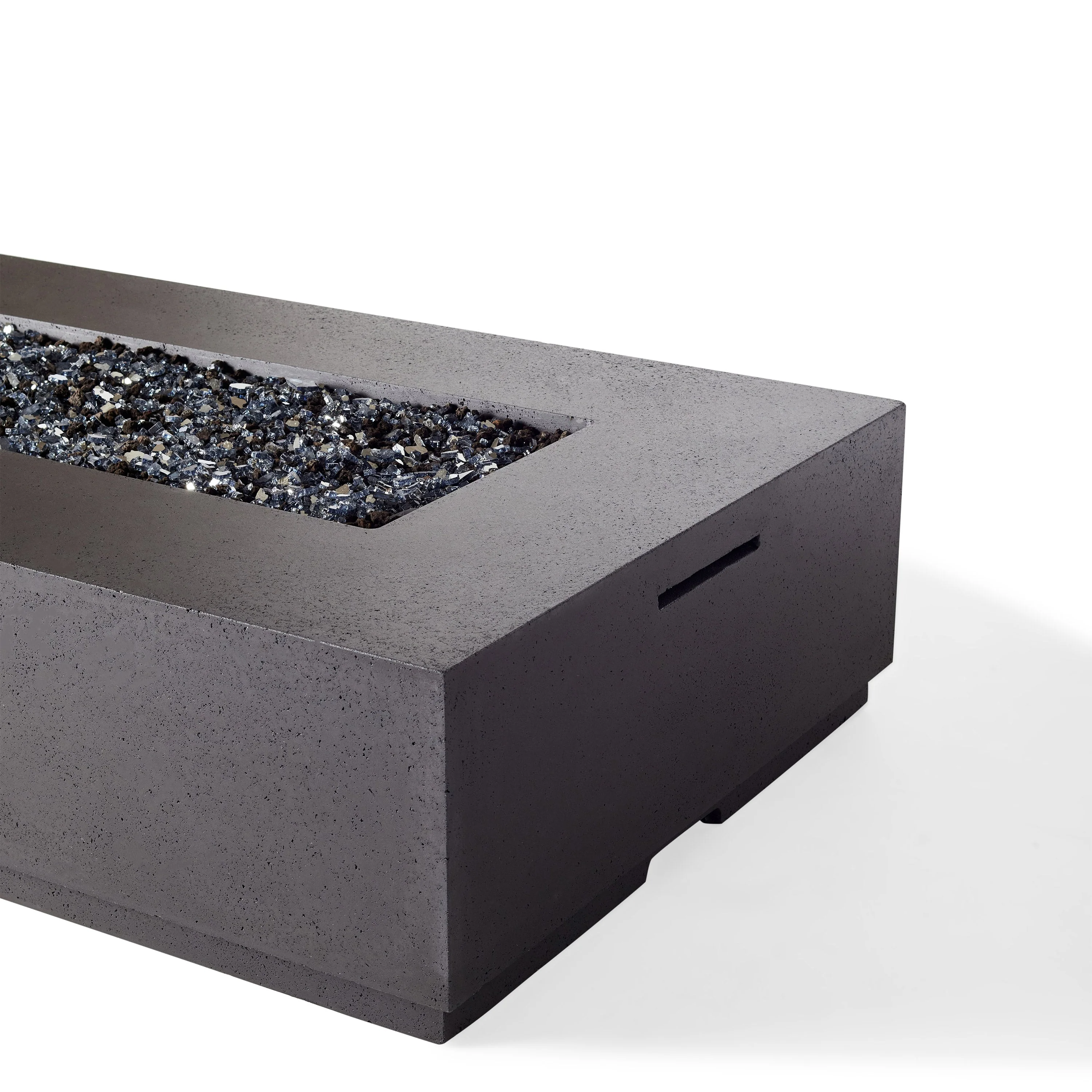 Legend 72" Rectangular Fire Table in Black Lava (Propane) - Image 4