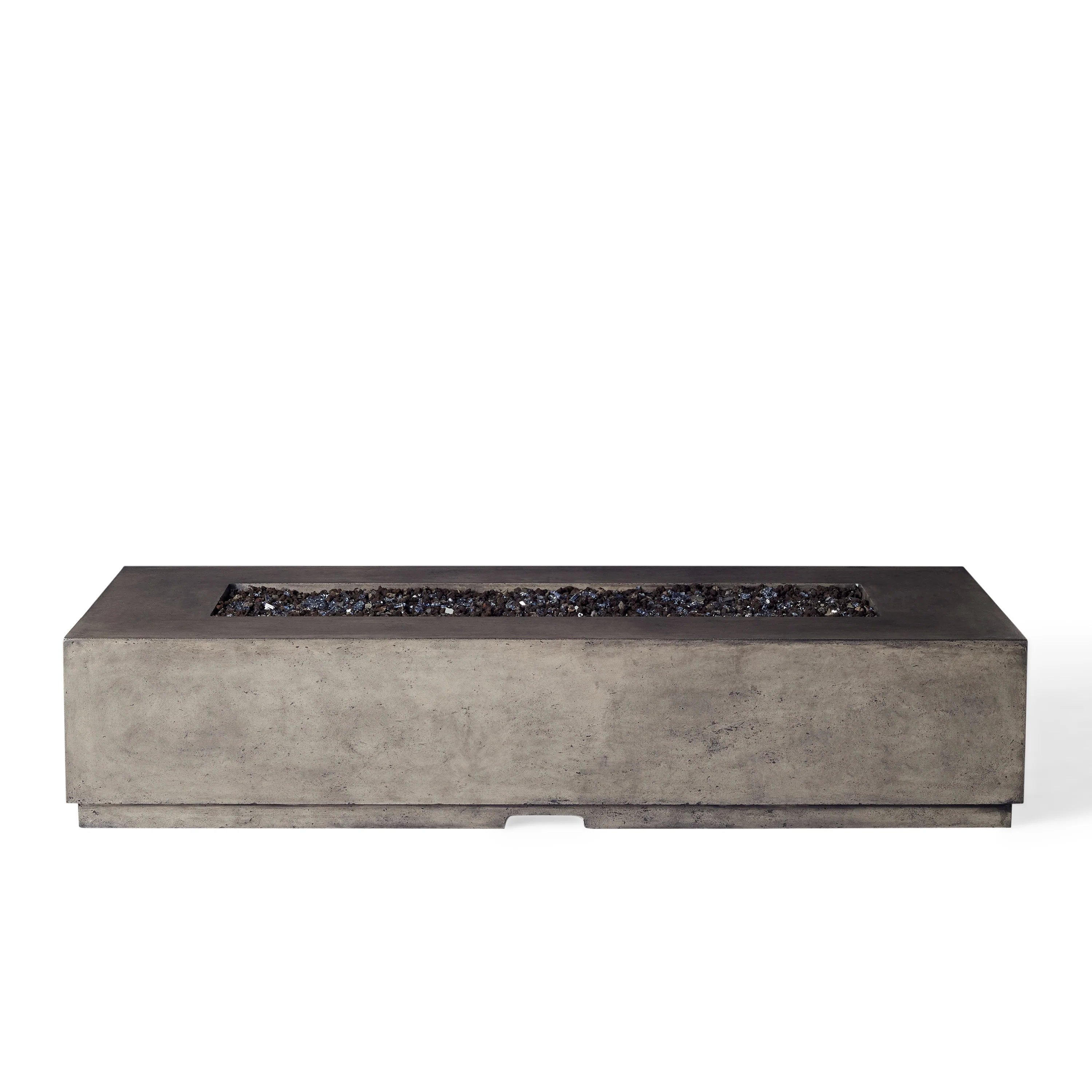 Legend 72" Rectangular Fire Table in Dark Basalt (Propane)