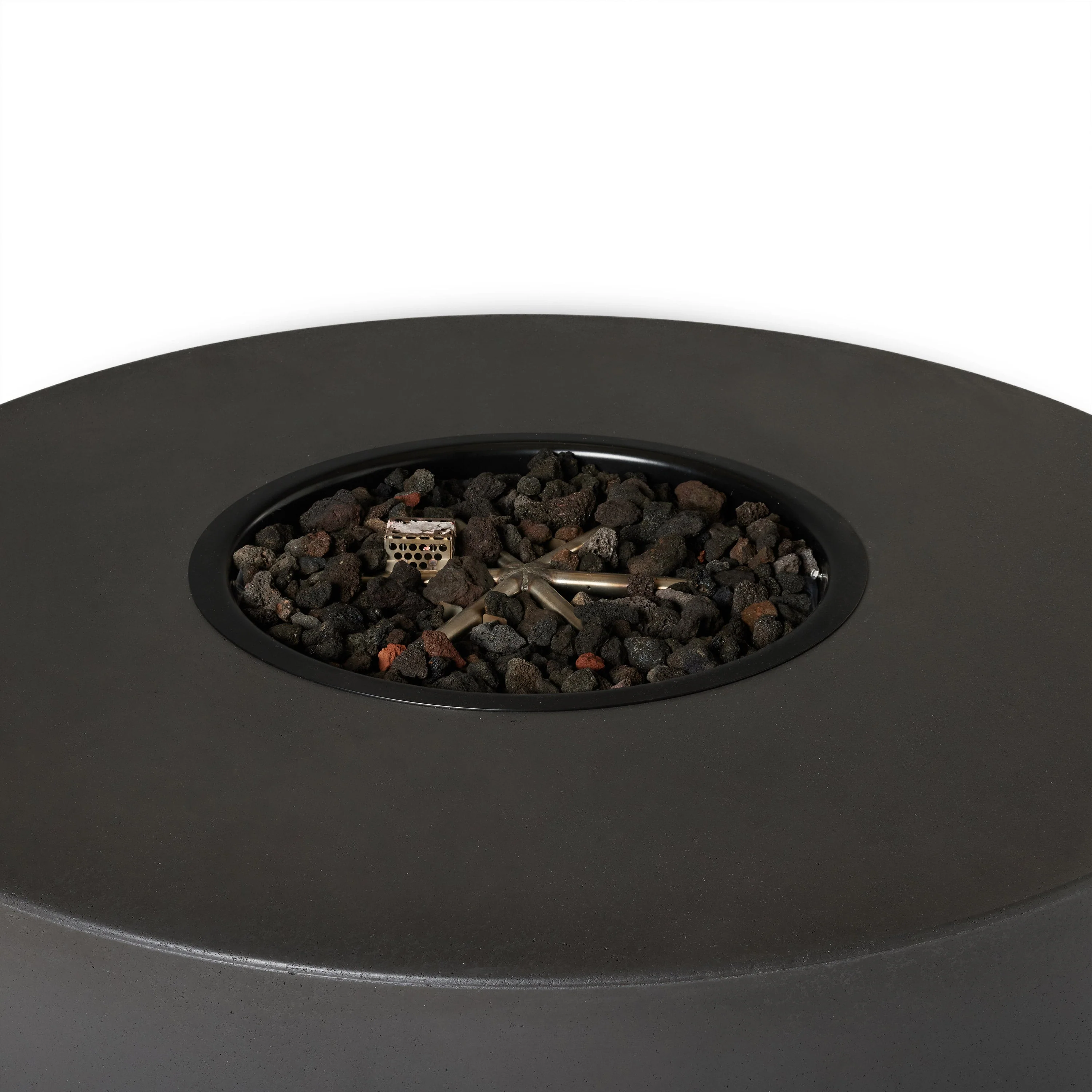 Legend Round Fire Table in Black Lava (Natural Gas) - Image 2
