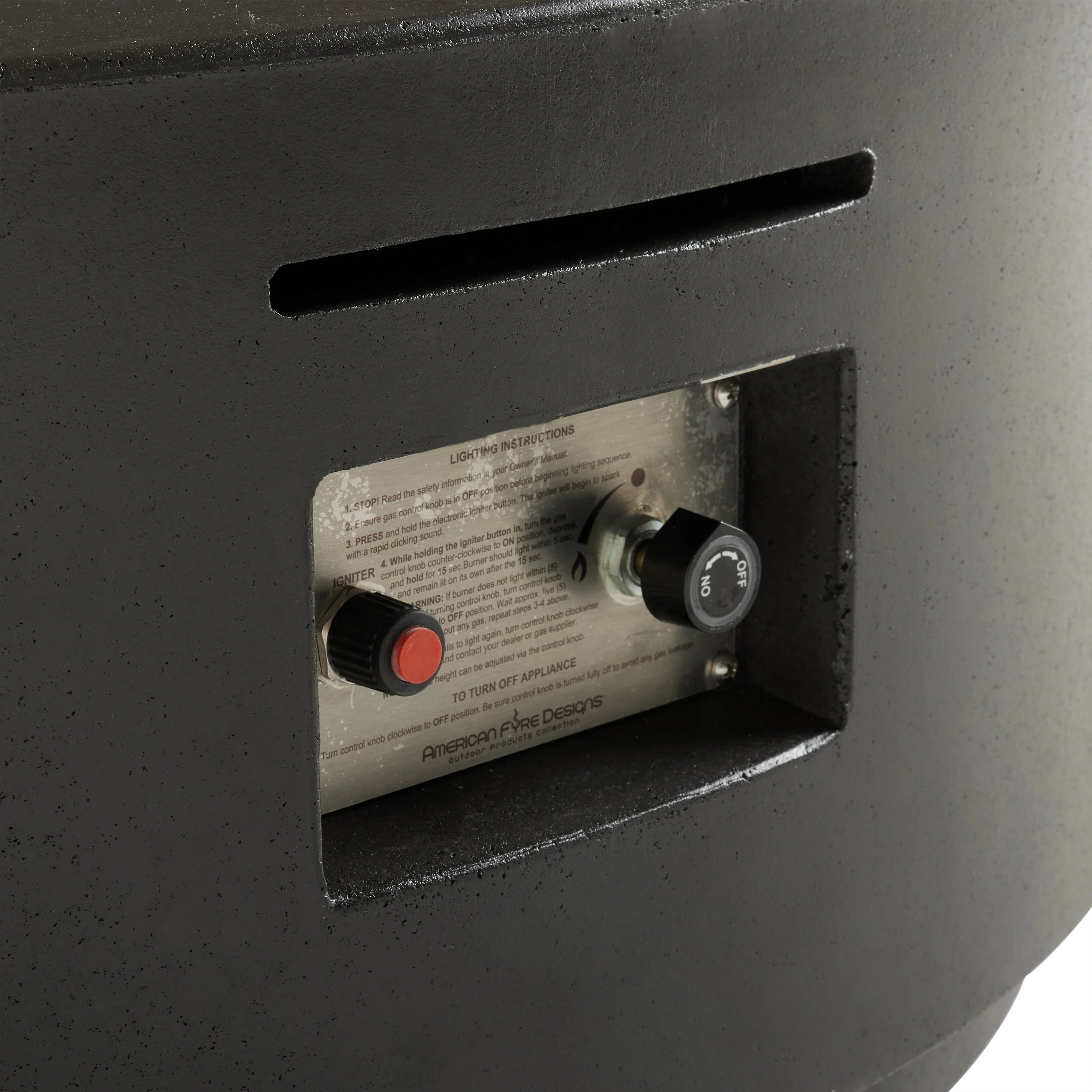 Legend Round Fire Table in Black Lava (Natural Gas) - Image 4