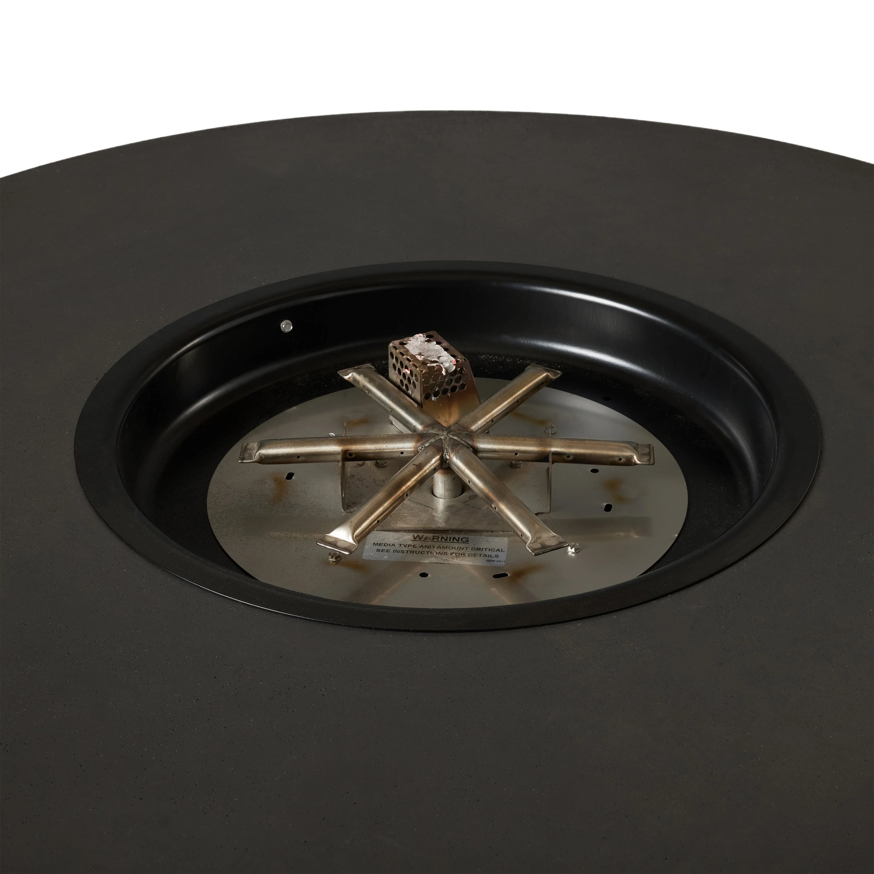Legend Round Fire Table in Black Lava (Natural Gas) - Image 7