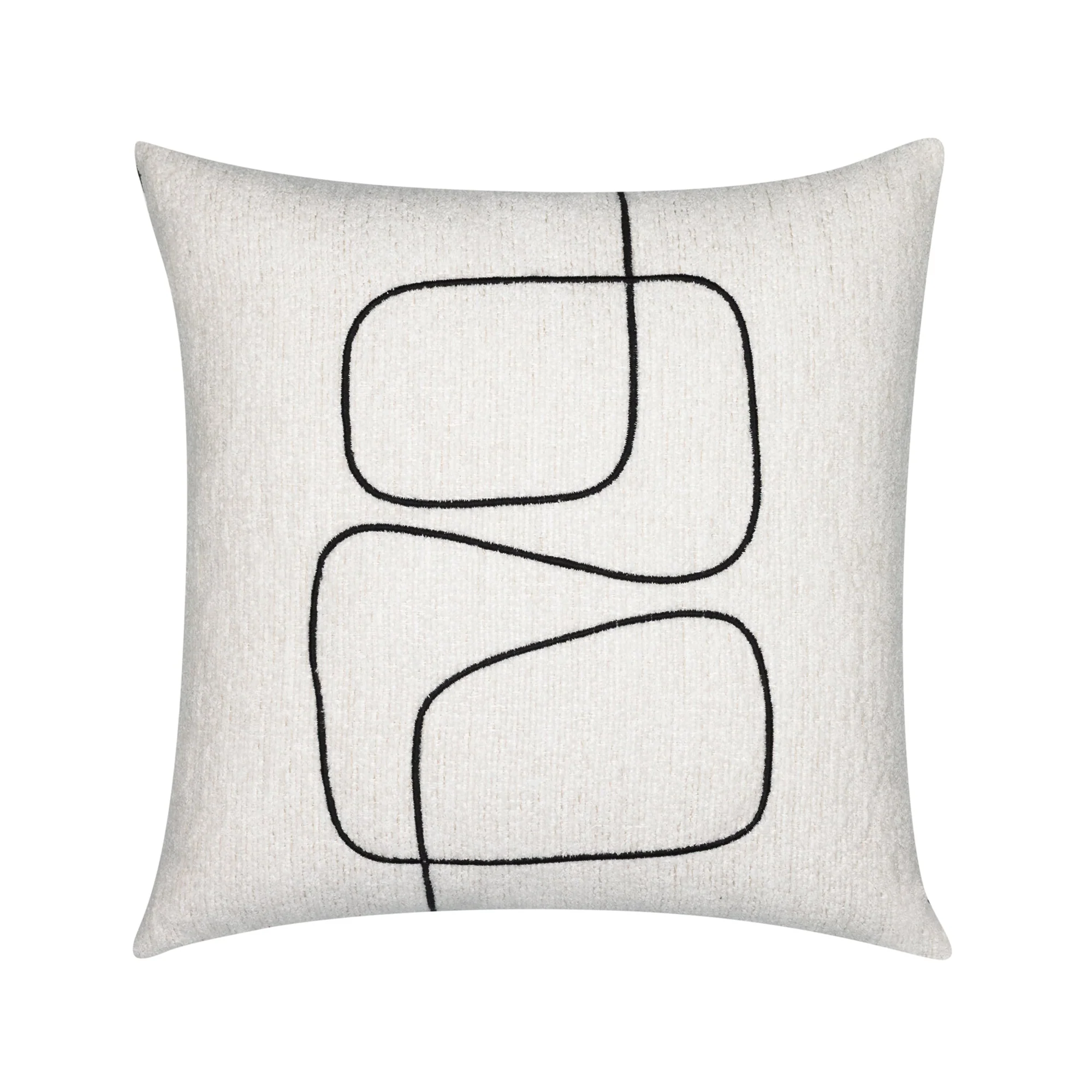 Linear Luxe Ebony Pillow