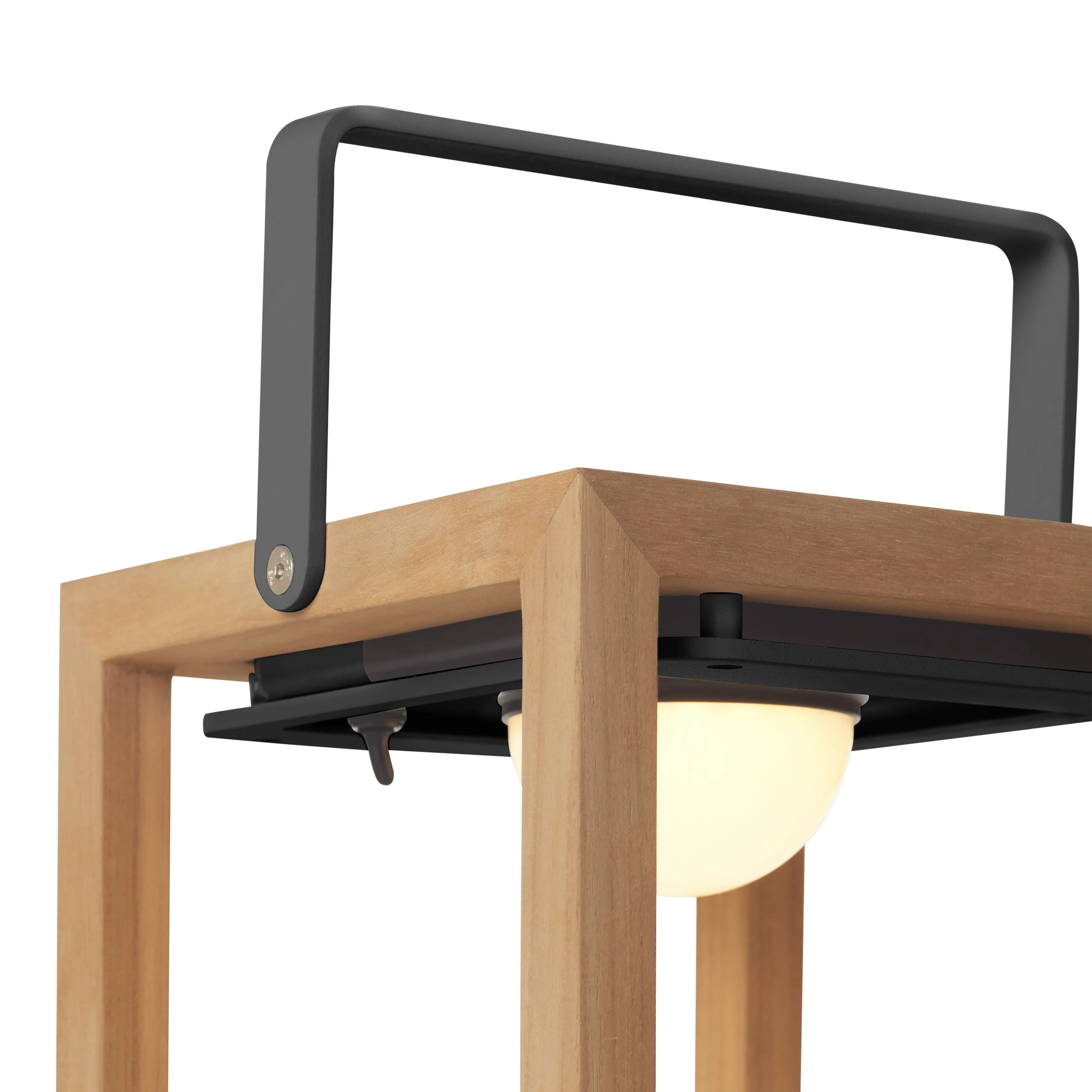 Lux Teak Floor Lamp in Charcoal - Image 4
