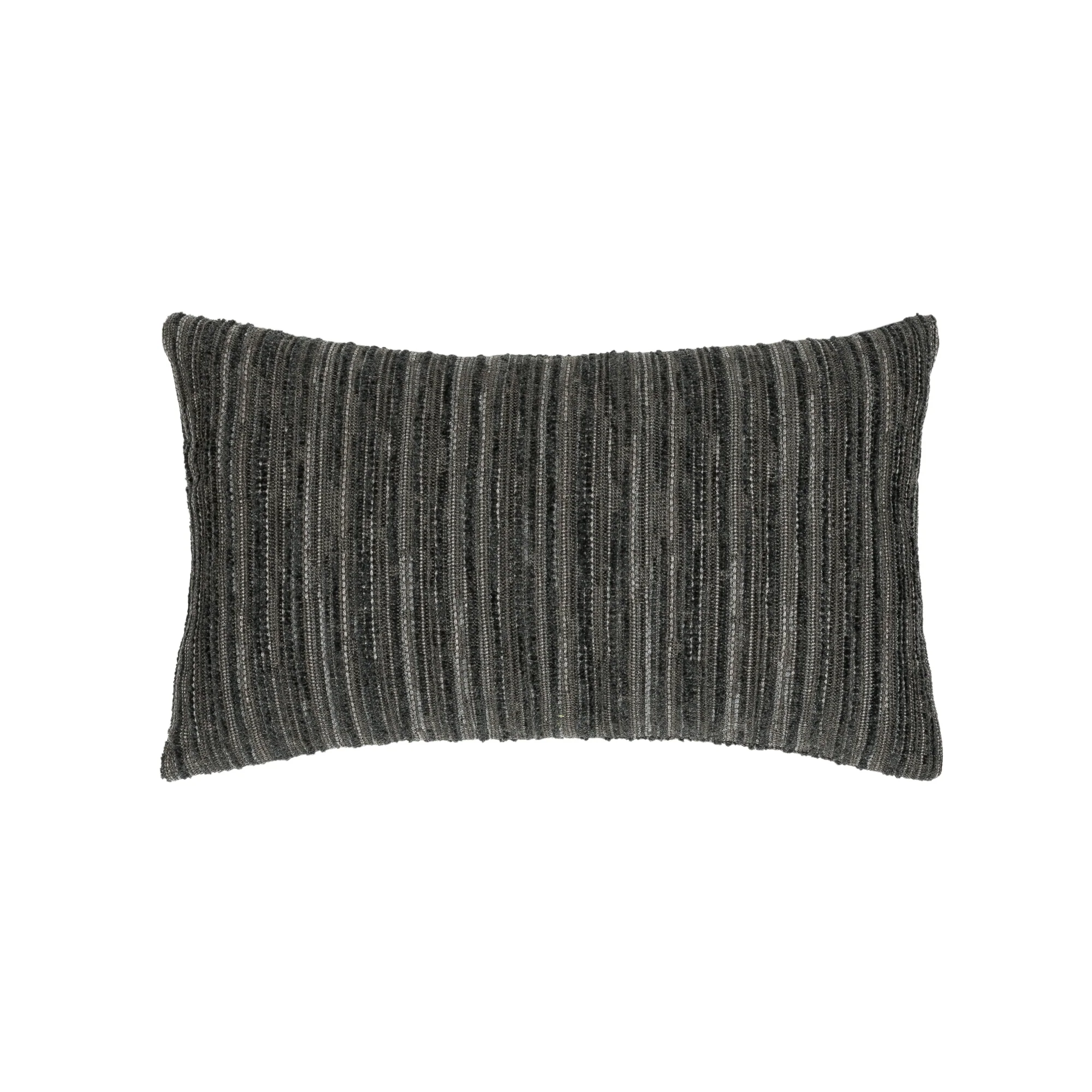 Luxe Stripe Charcoal Pillow - Image 3