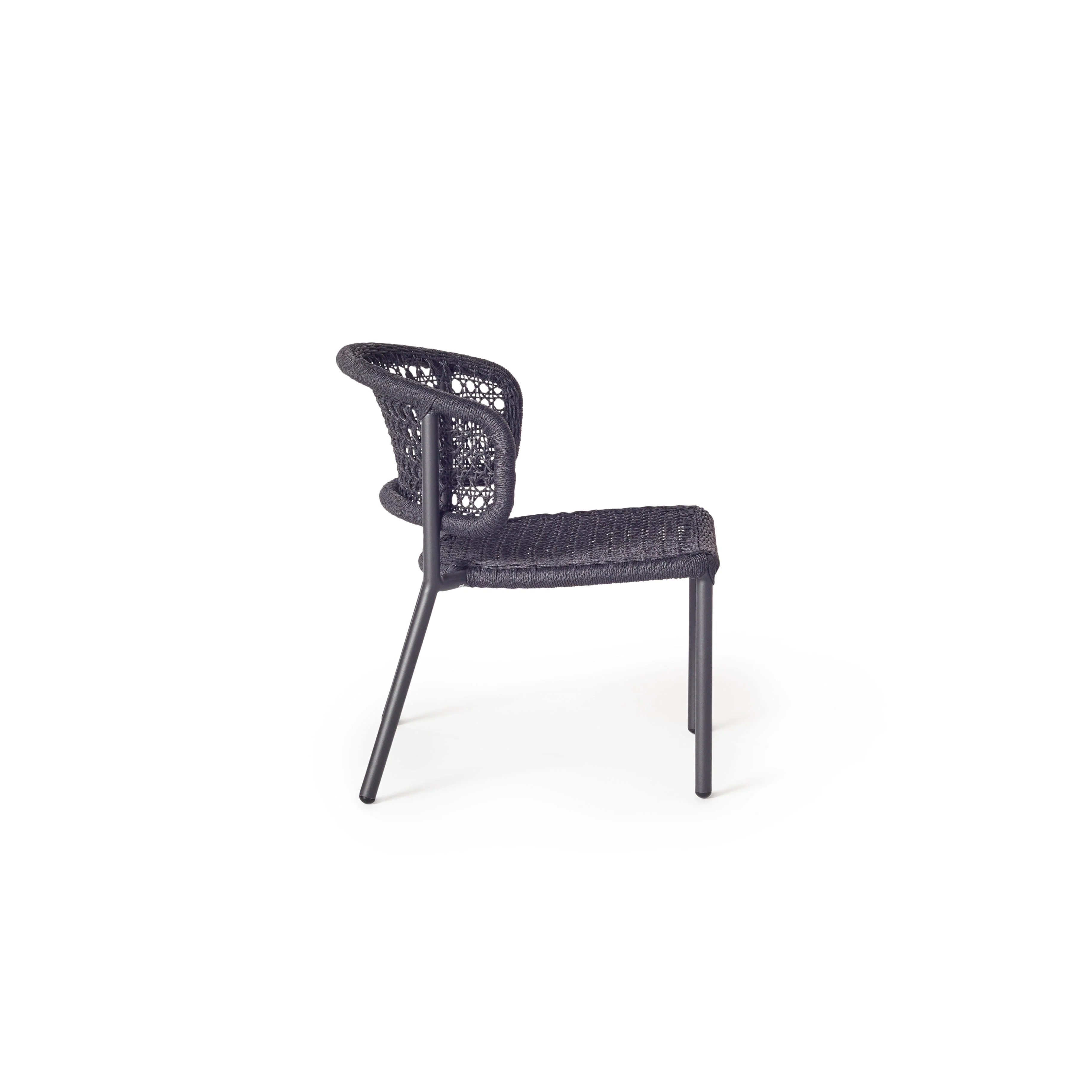Mariposa Lounge Chair with Charcoal Rope - Image 3
