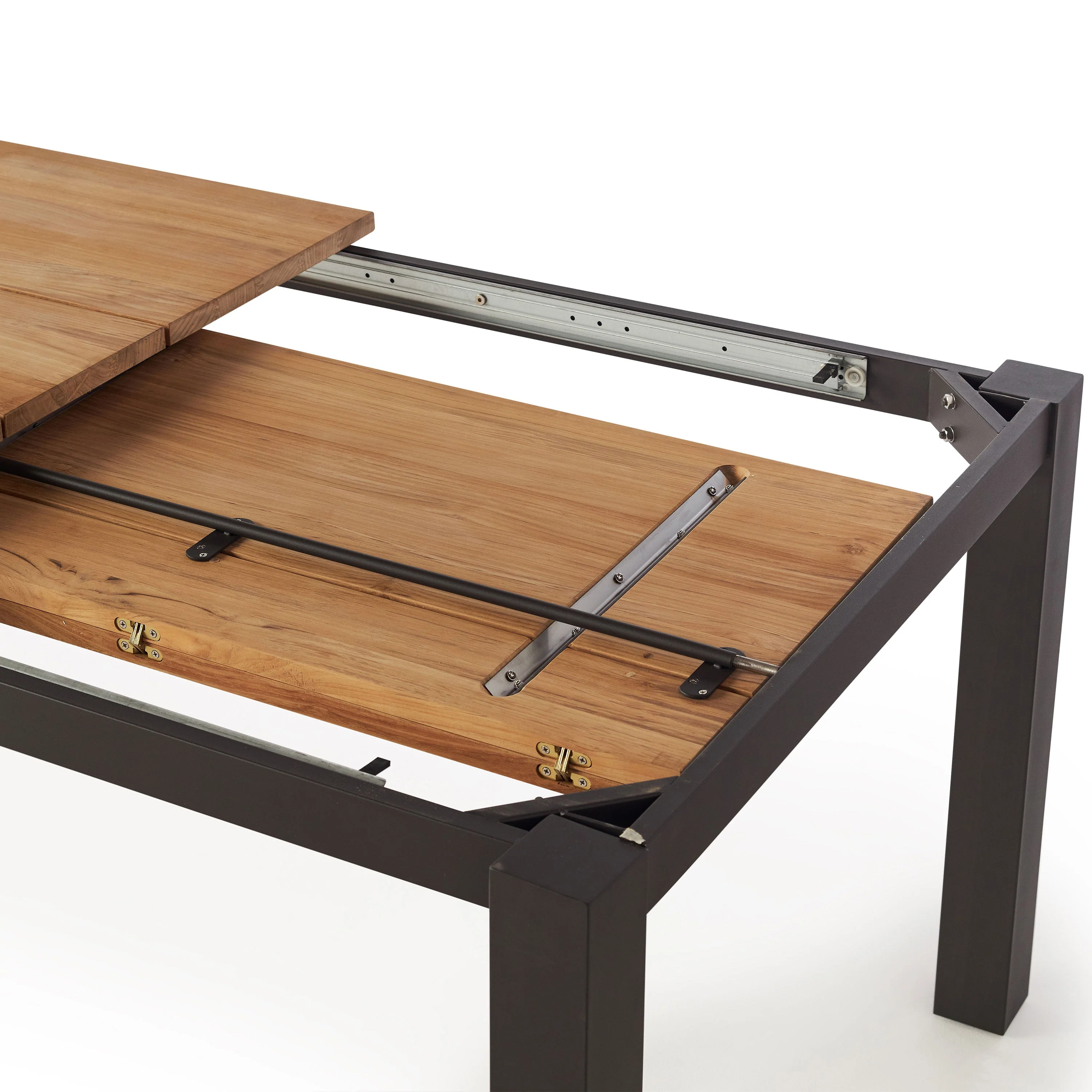 Merced 83"-122" Extension Dining Table in Charcoal - Image 6
