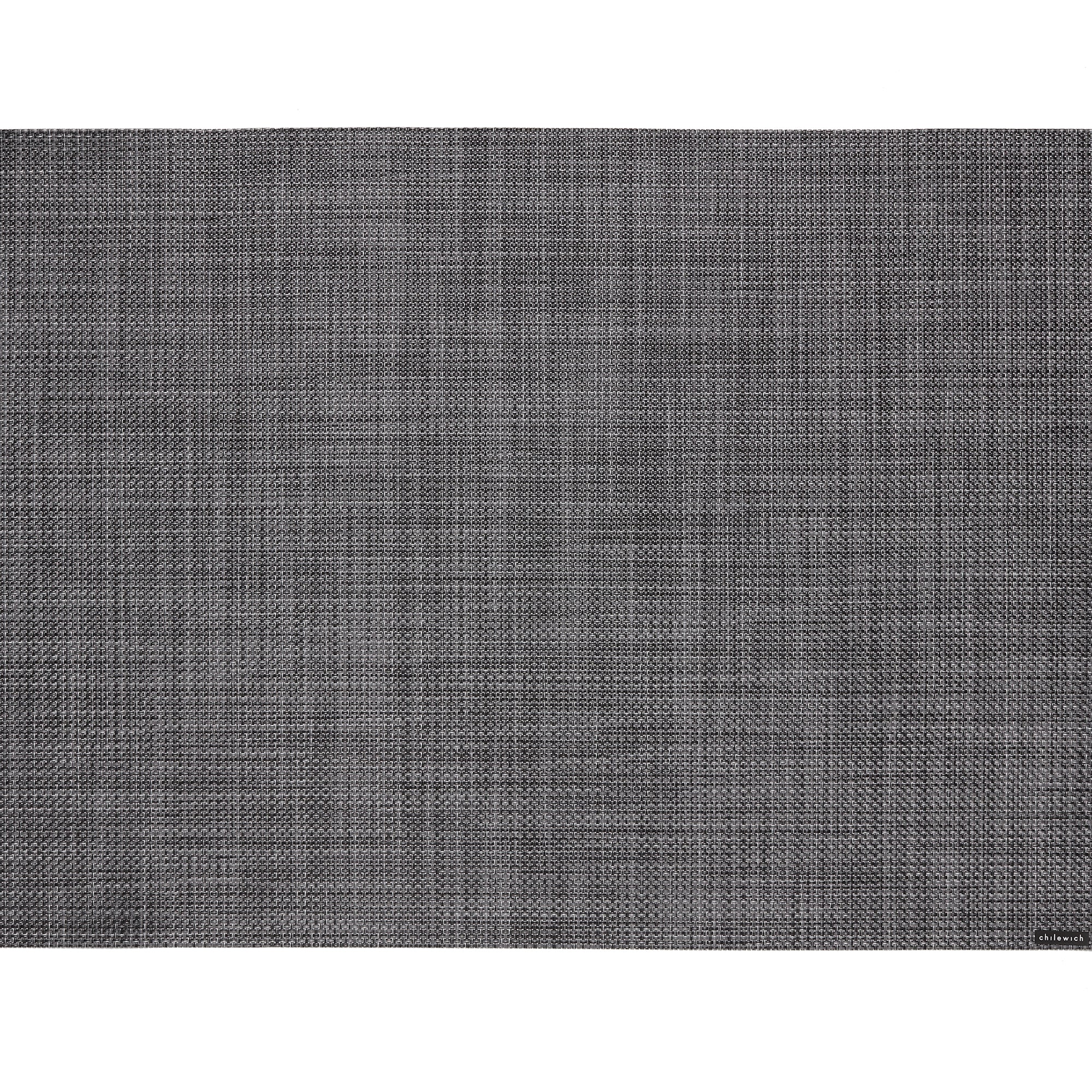 Mini Basketweave Rectangular Placemat in Cool Grey - Image 2